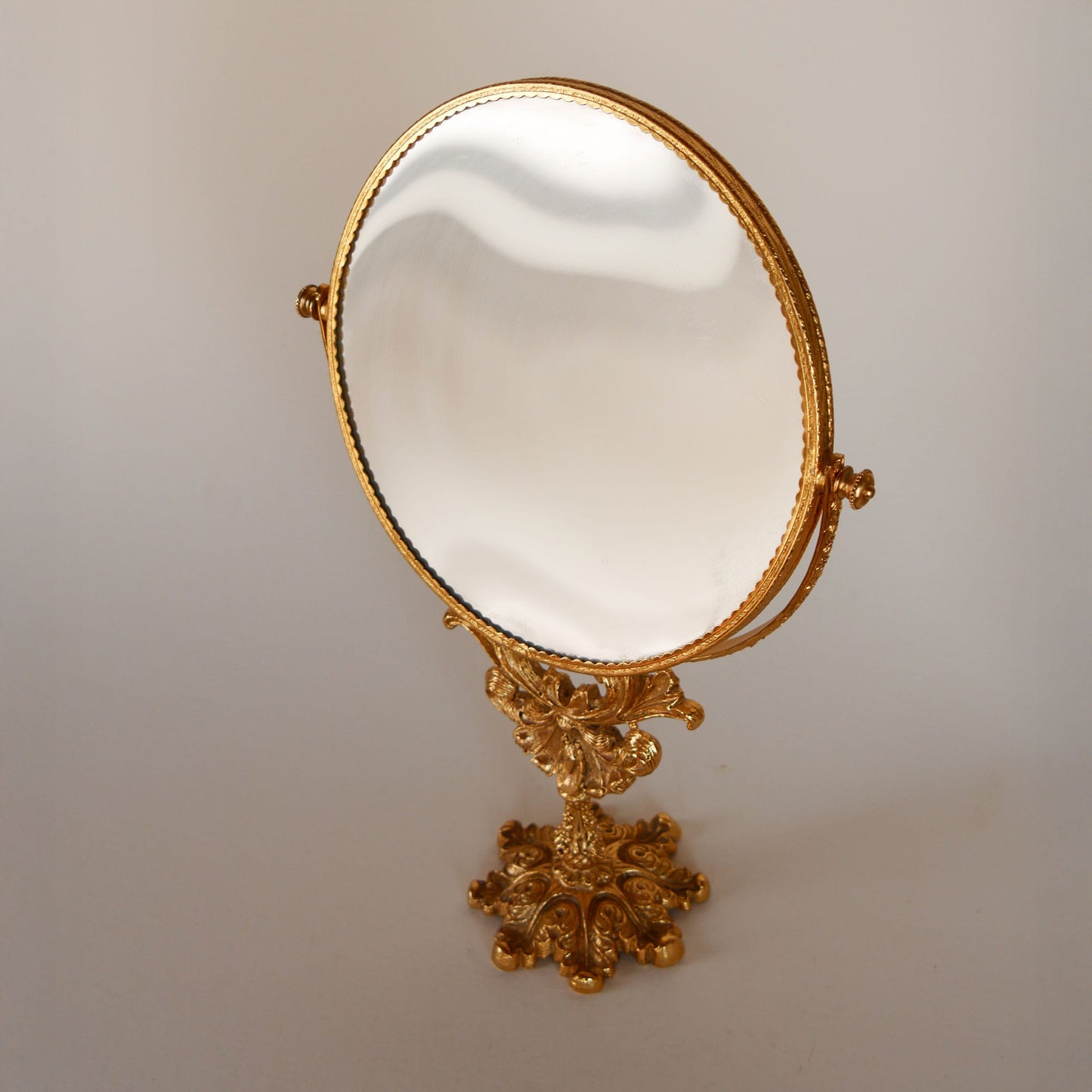 Vintage Hollywood Regency Vanity Mirror, Vintage Gold Mirror, Vintage Gold Vanity Mirror, Vintage Swivel Gold Mirror, Vintage Vanity Mirror, Victorian Vanity Mirror, Ornate Gold Vanity Mirro