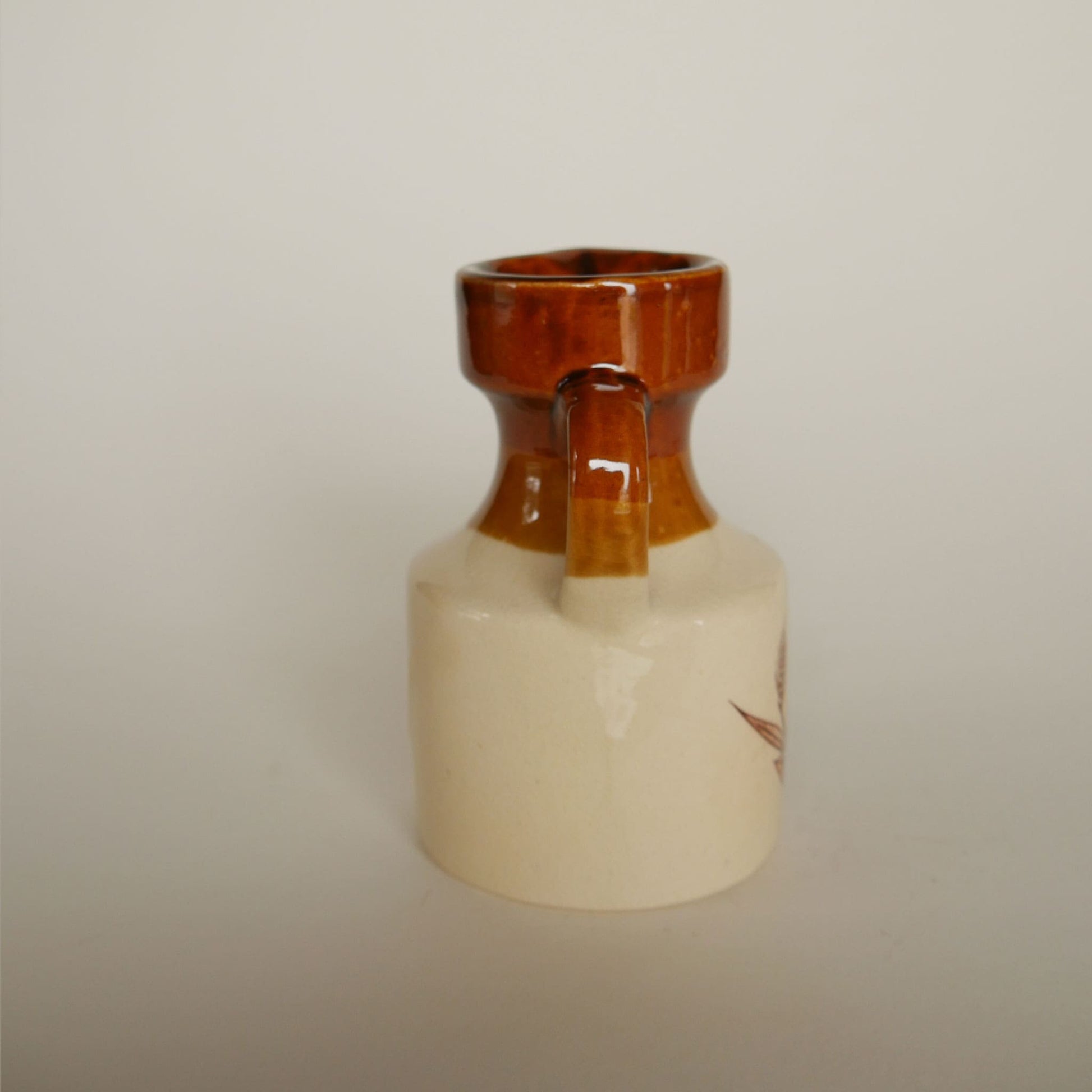 Vintage Golden Wheat Mini Stoneware Pitcher Vintage Farmhouse Stoneware Jug, Vintage Farmhouse Stoneware