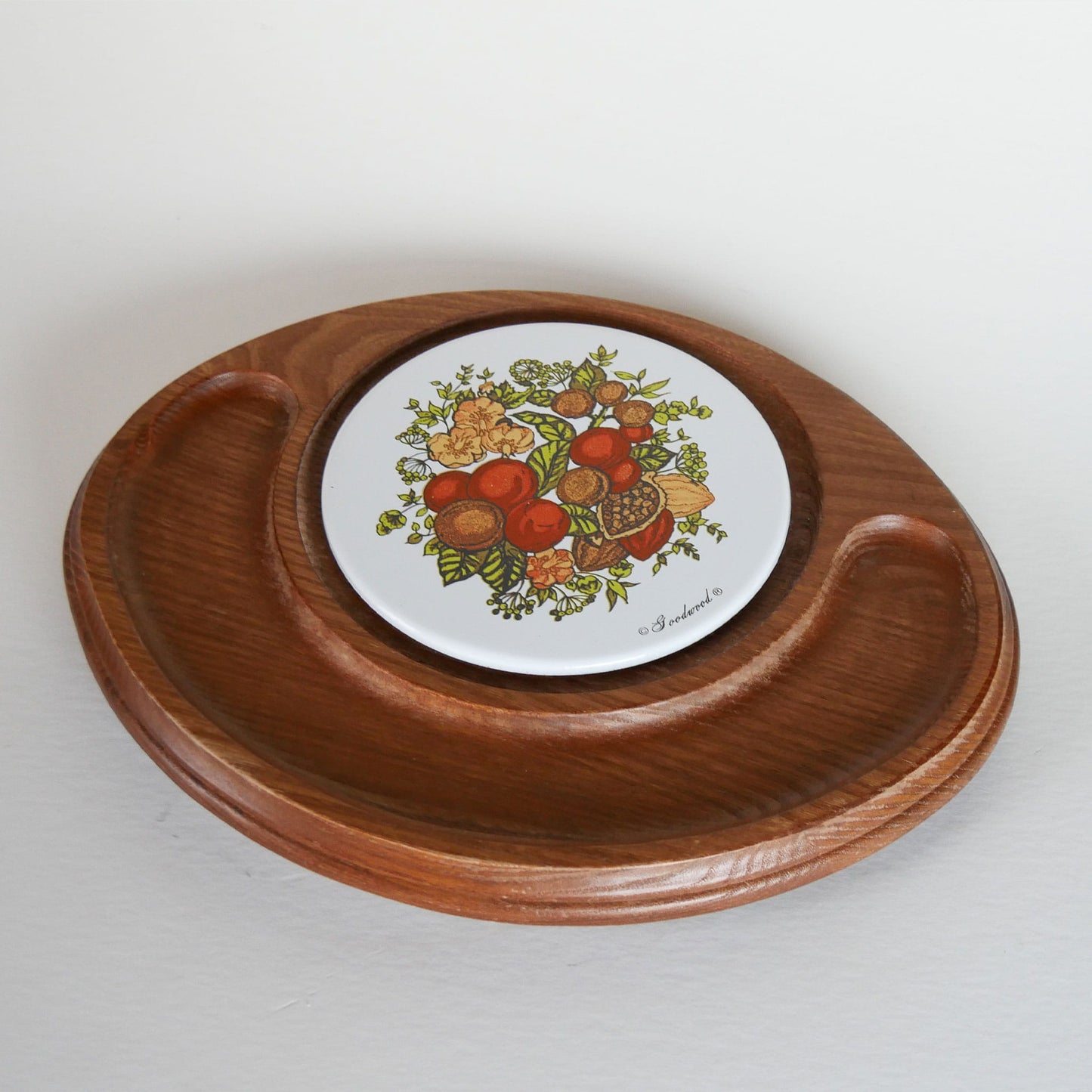 Vintage Goodwood Cheese Tray, Spice of Life Pattern, Vintage Charcuterie Board, Retro Cheese Board, Vintage Home Decor