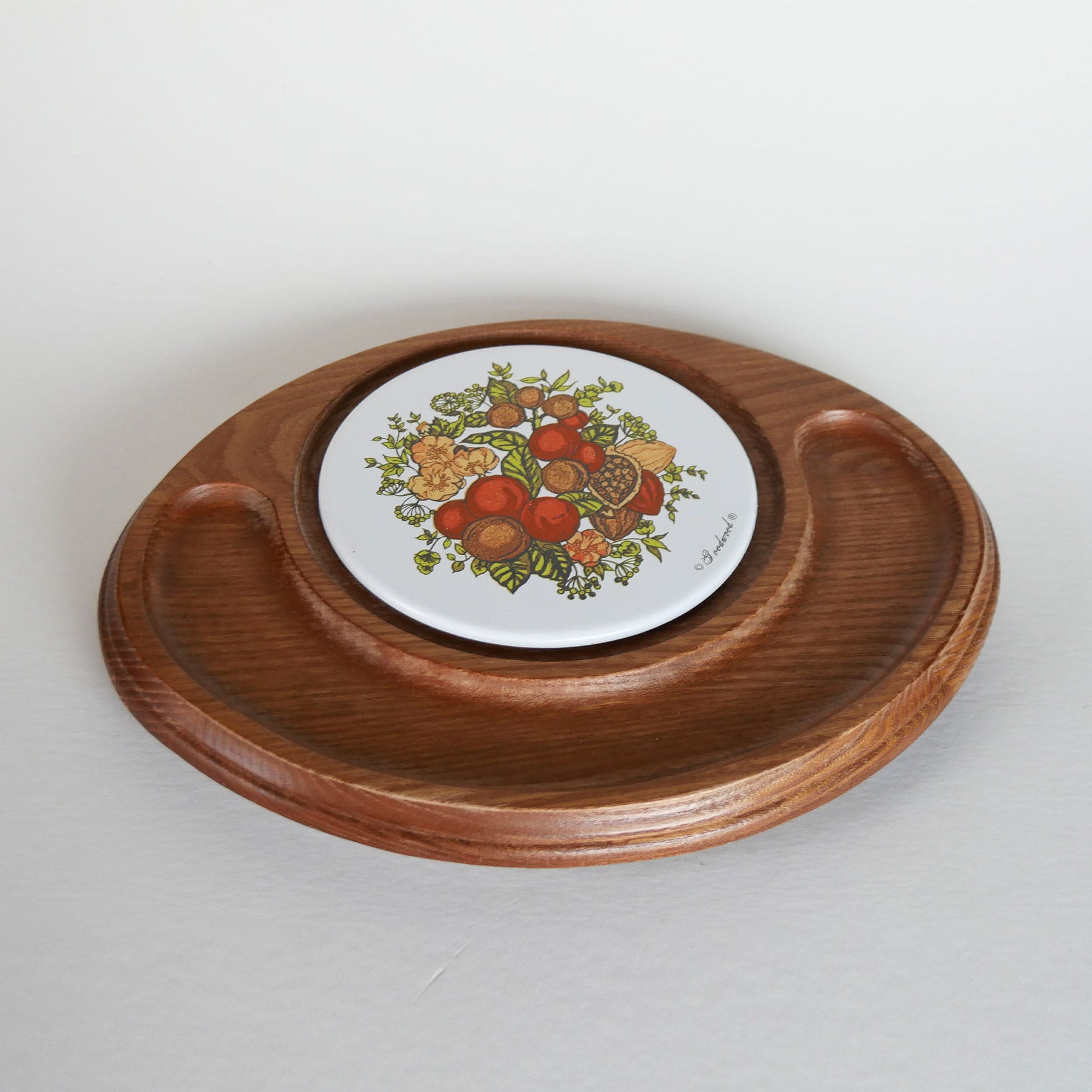 Vintage Goodwood Cheese Tray, Spice of Life Pattern, Vintage Charcuterie Board, Retro Cheese Board, Vintage Home Decor