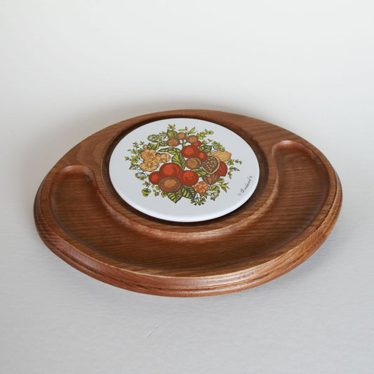 Vintage Goodwood Cheese Tray, Spice of Life Pattern, Vintage Charcuterie Board, Retro Cheese Board, Vintage Home Decor