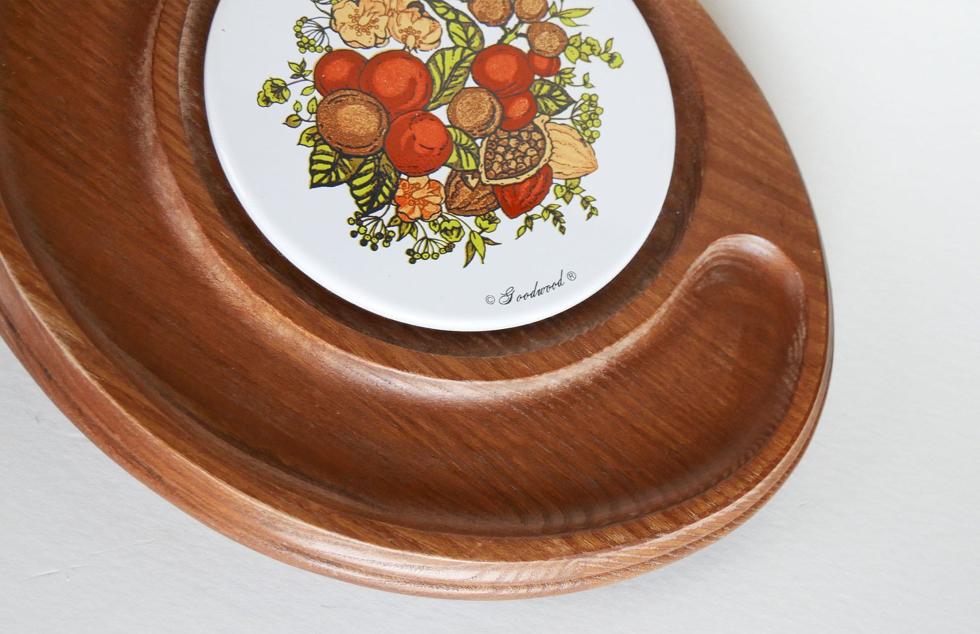 Vintage Goodwood Cheese Tray, Spice of Life Pattern, Vintage Charcuterie Board, Retro Cheese Board, Vintage Home Decor