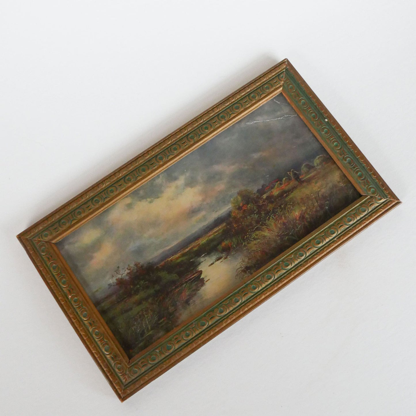 Vintage Lanscape Framed Print, Vintage Landscape Print, Vintage Home Decor, Vintage Farmhouse Decor