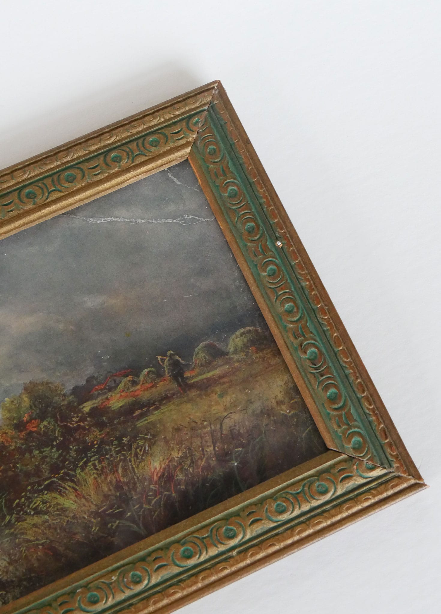 Vintage Lanscape Framed Print, Vintage Landscape Print, Vintage Home Decor, Vintage Farmhouse Decor