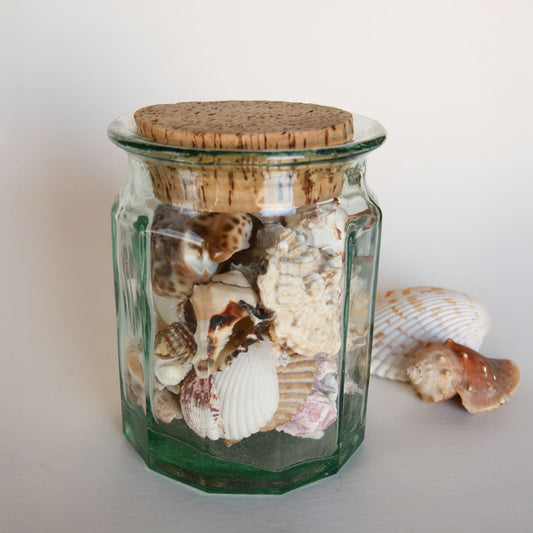 Vintage Green Glass Canister with Cork, Vintage Green Glass, Vintage Green Class Canister, Kitchen Canister and Cork, Vintage Green Kitchen Decor, Vintage Kitchen Decor