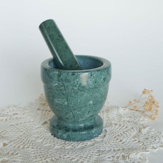 Vintage Green Marble Mortar and Pestle, Vintage Mortar and Pestle Vintage Marble Mortar and Pestle, Green Marble Mortar and Pestle