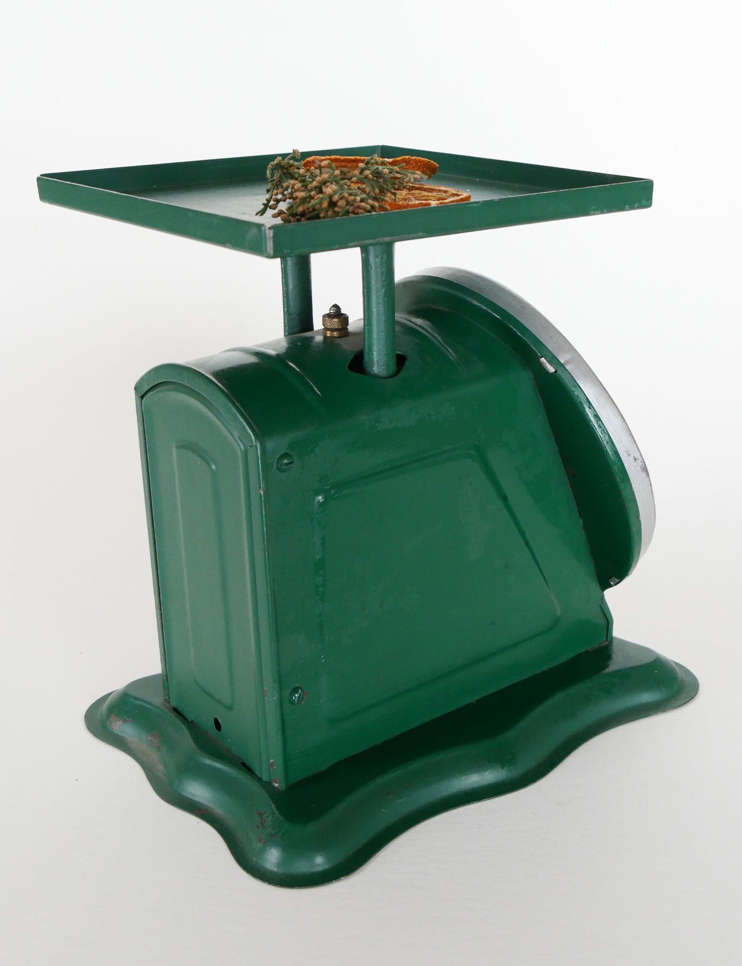 Vintage Green Prudential Family Scale, Antique Kitchen Scale, Vintage Kitchen DEcor, Antique Kitchen Decor, Primitive Kitchen Scale