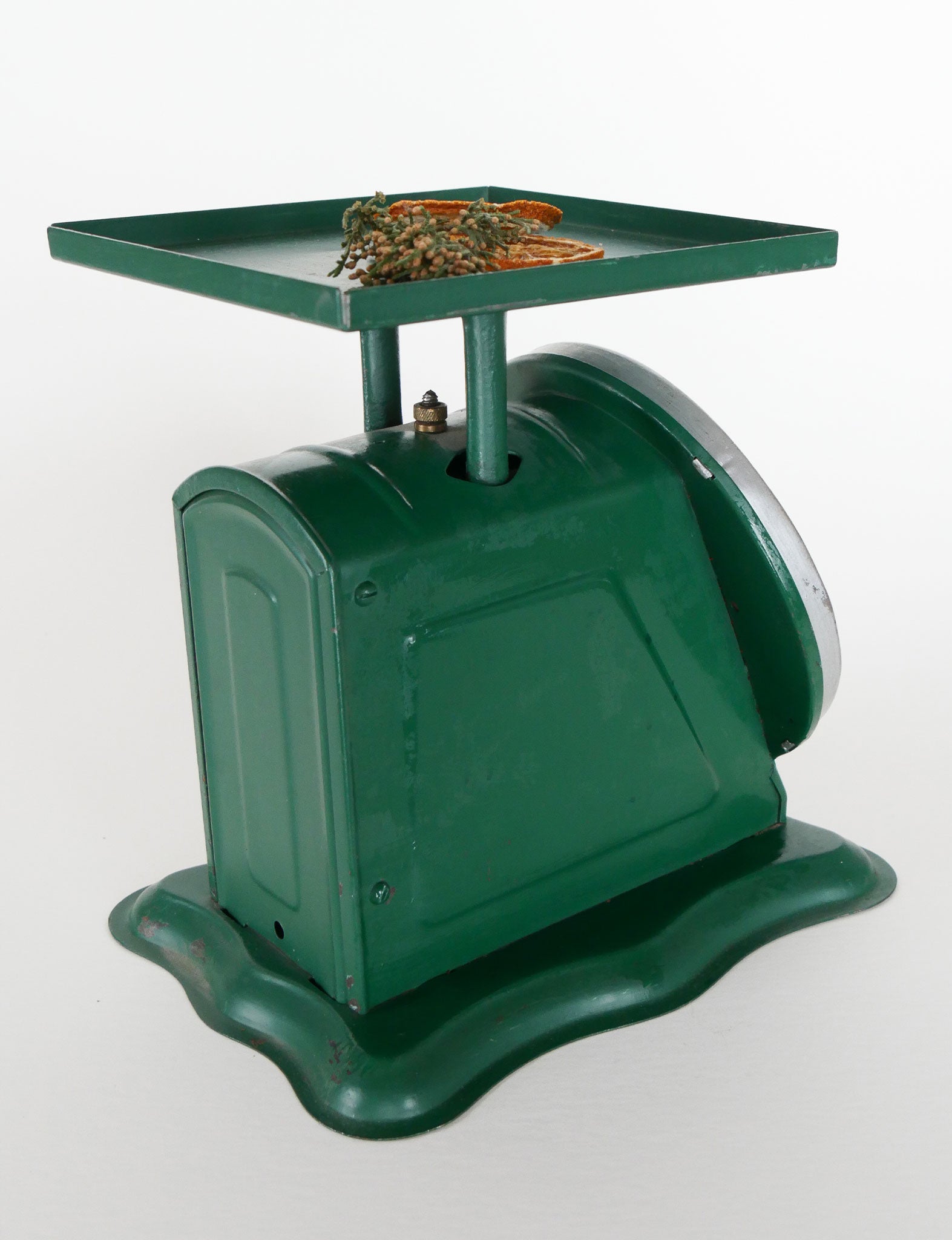 Vintage Green Prudential Family Scale, Antique Kitchen Scale, Vintage Kitchen DEcor, Antique Kitchen Decor, Primitive Kitchen Scale