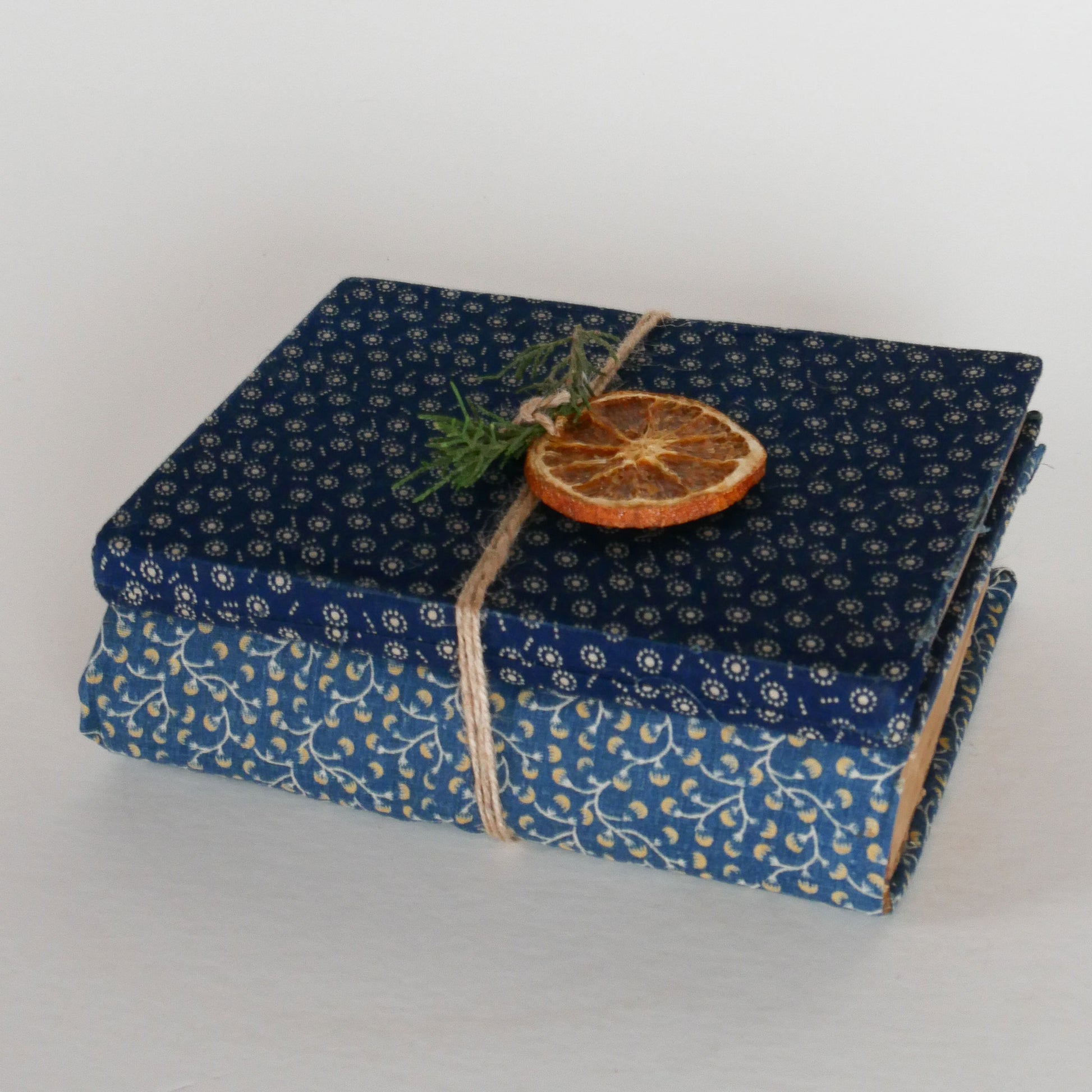 Vintage Fabric Covered Book Set, Vintage Books, Vintage Home Decor, Vintage Cottage Decor