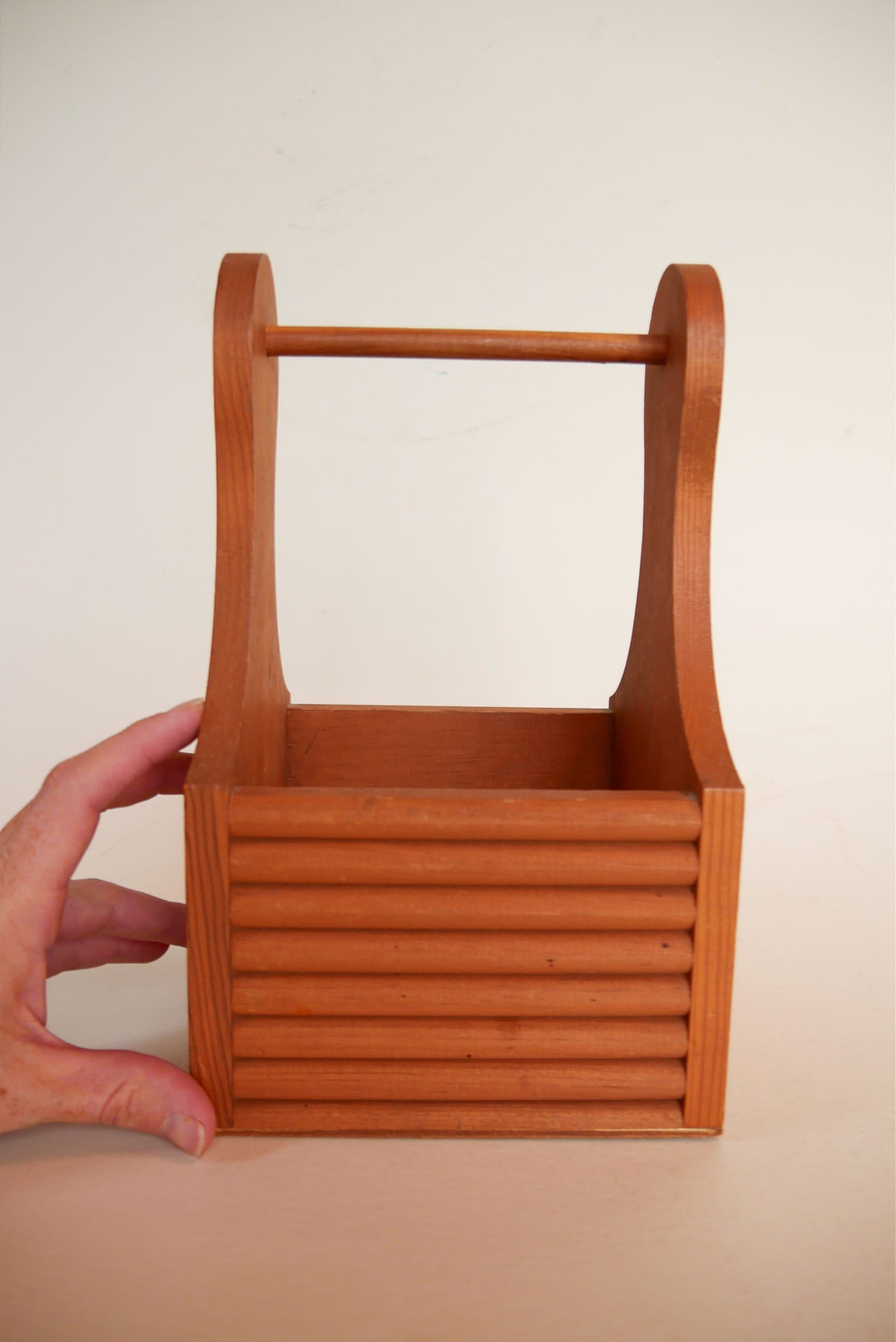 Vintage Wood Handled Napkin Holder, Wood Napkin Holder, VIntage Wood Napkin Holder, Country Kitchen Decor, Farmhouse Kitchen Decor, Vintage Farmhouse