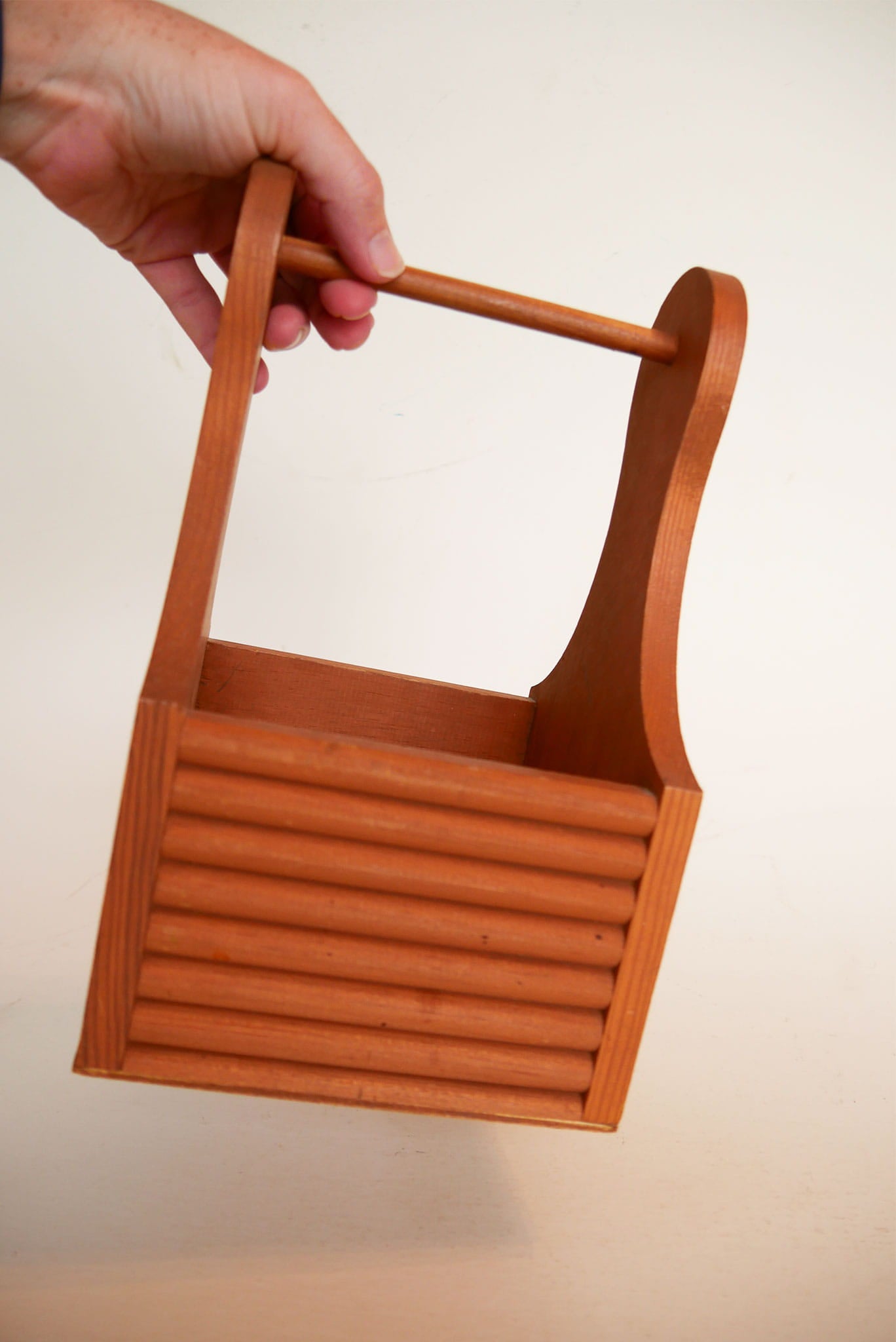 Vintage Wood Handled Napkin Holder, Wood Napkin Holder, VIntage Wood Napkin Holder, Country Kitchen Decor, Farmhouse Kitchen Decor, Vintage Farmhouse