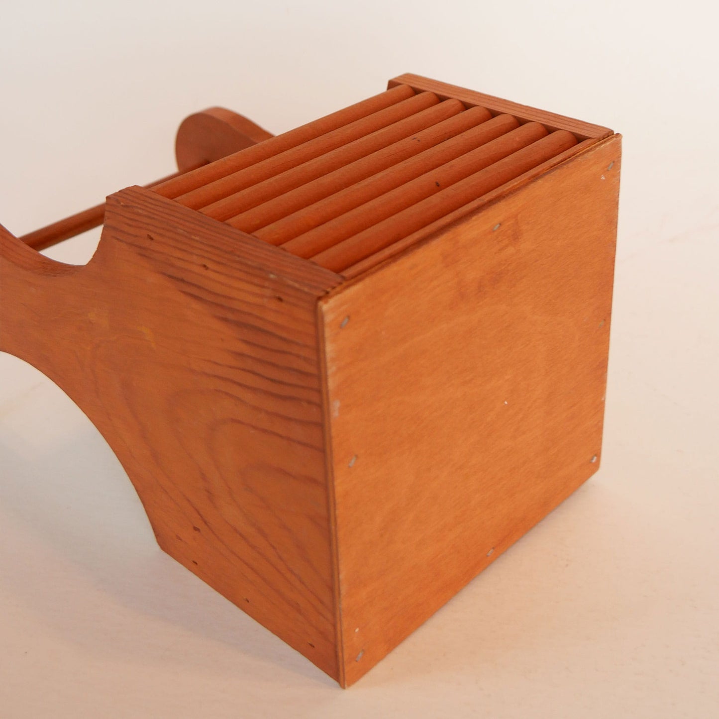 Vintage Wood Handled Napkin Holder, Wood Napkin Holder, VIntage Wood Napkin Holder, Country Kitchen Decor, Farmhouse Kitchen Decor, Vintage Farmhouse