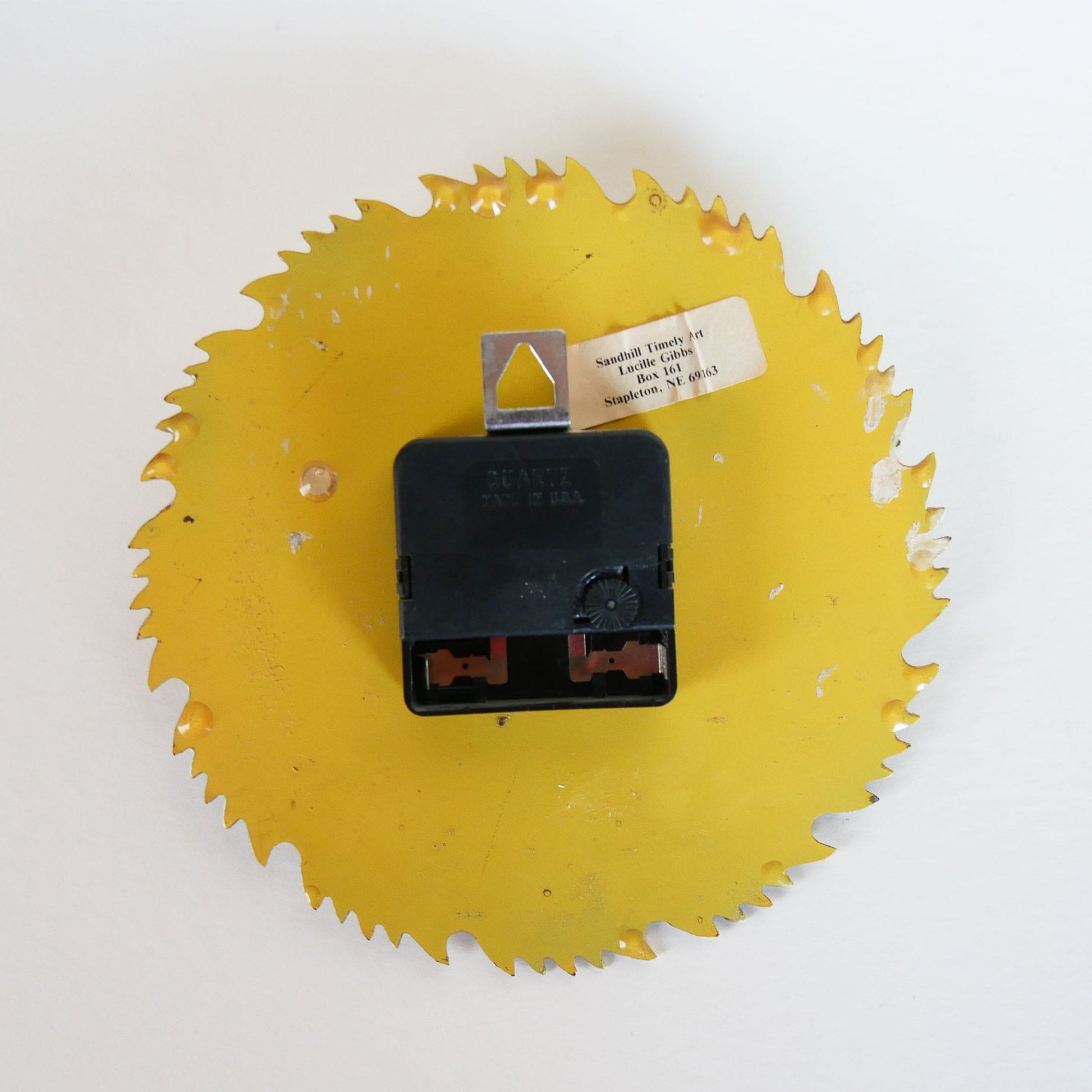 Vintage Handpainted Saw Blade Clock, Farmhouse Clock, Windmill Clock, Handpainted Windmill Clock, Vintage Home Decor