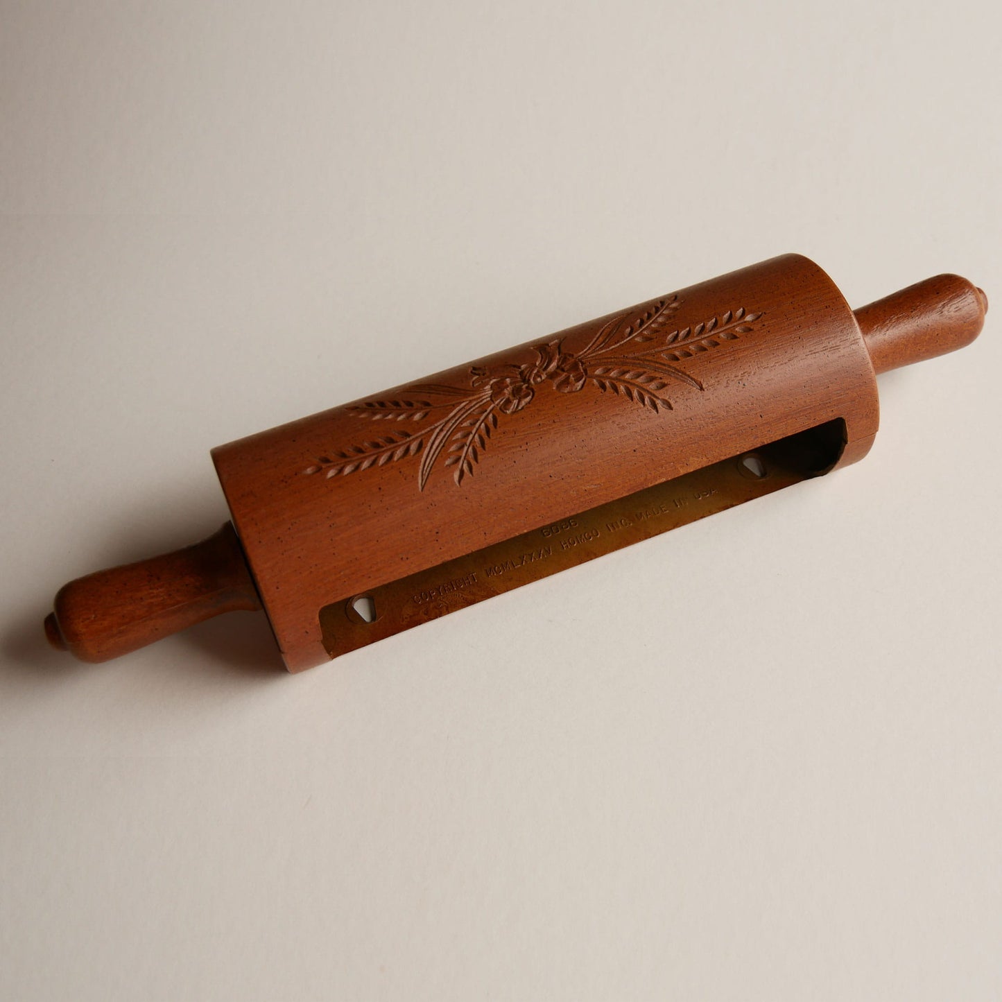 Vintage Homco Rolling Pin Recipe Holder, Faux Wood Wall Pocket, Vintage homco Wall Pocket, Vintage Recipe Holder, Vintage Kitchen DEcor, Vintage Homco Kitchen Wall Decor, Vintage Recipe Wall Pocket