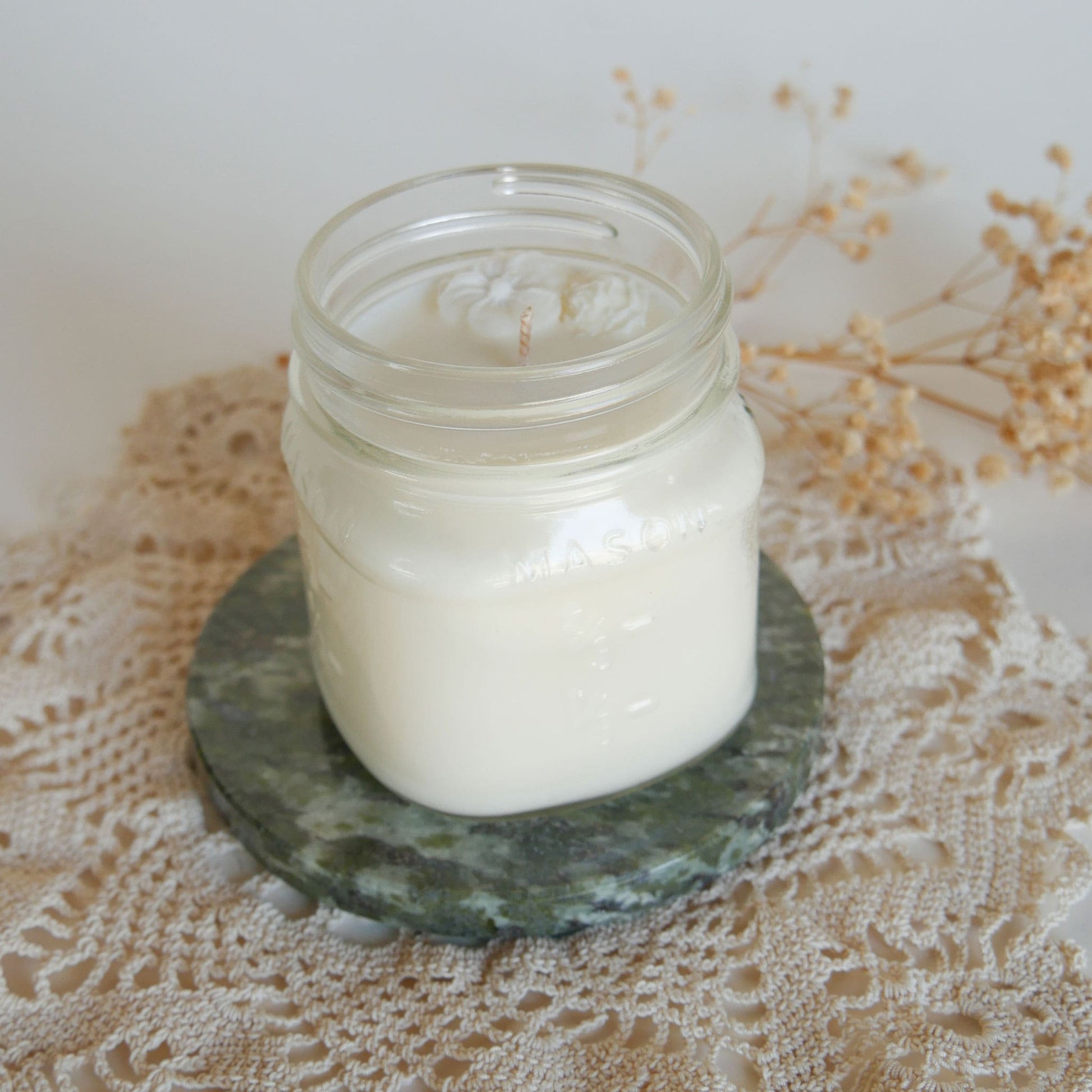 Connemara Marble Paper Weight or Coaster, Republic of Ireland Green Irish Marble