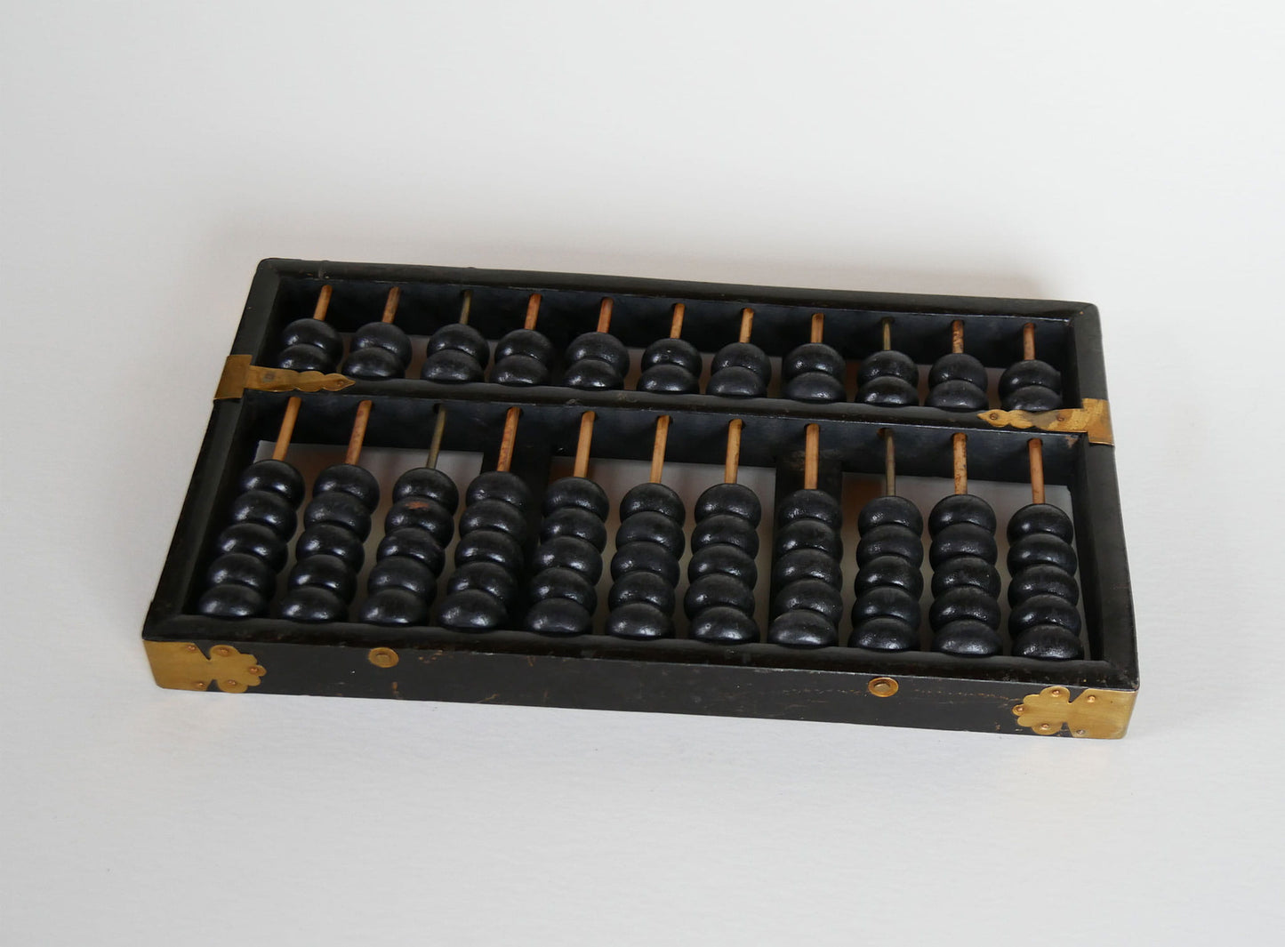 Vintage Black Abacus, Lotus Flower Brand, Vintage Black Abacus, Vintage Wood Abacus, Vintage Chinese Abacus,Antique Abacus, Vintage Home Decor
