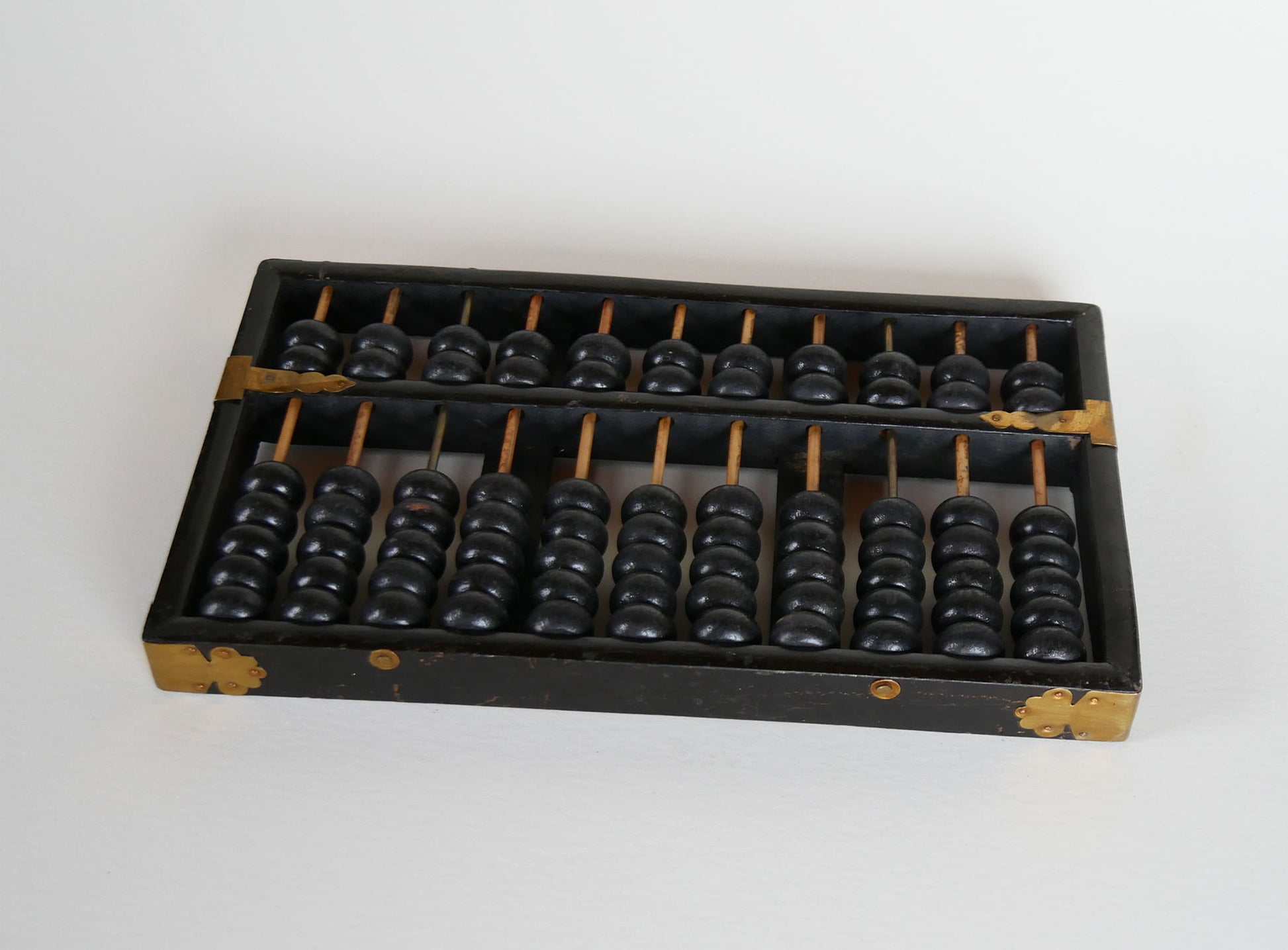 Vintage Black Abacus, Lotus Flower Brand, Vintage Black Abacus, Vintage Wood Abacus, Vintage Chinese Abacus,Antique Abacus, Vintage Home Decor