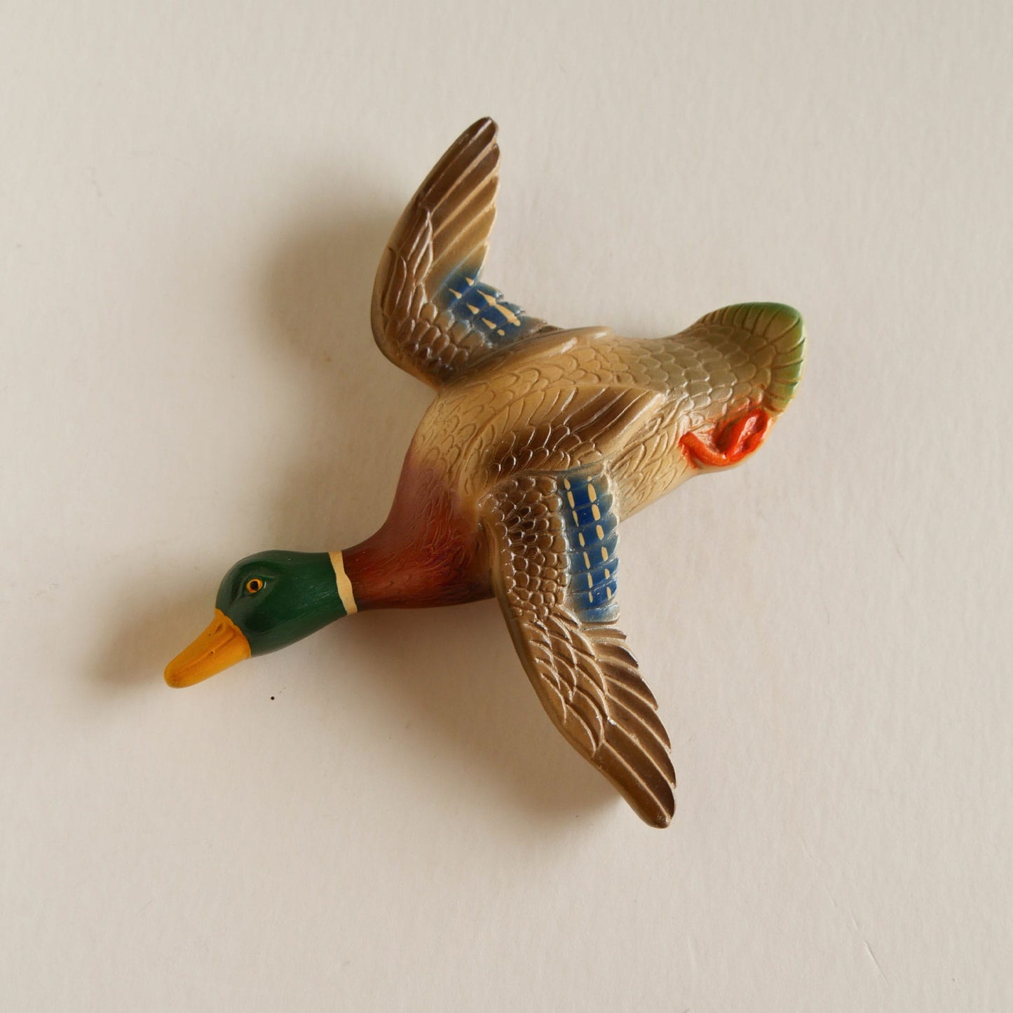 Vintage Mallard Duck Chalkware Plaque, Vintage Duck Decor, Vintage Duck Wall Decor, Vintage Duck Plaque, Vintage Woodlands Decor, Woodland Duck Decor