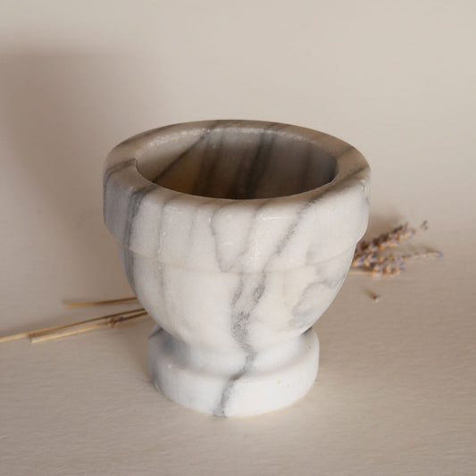 Vintage Marble Mortar Vessel, Marble Mortar and Pestle, Vintage Kitchen Decor, Cottagecore Kitchen Decor, French COttage Kitchen Decor, Vintage Cottagecore Kitchen Decor, French Mortar and Pestle, Vintage Marble Kitchen Decor