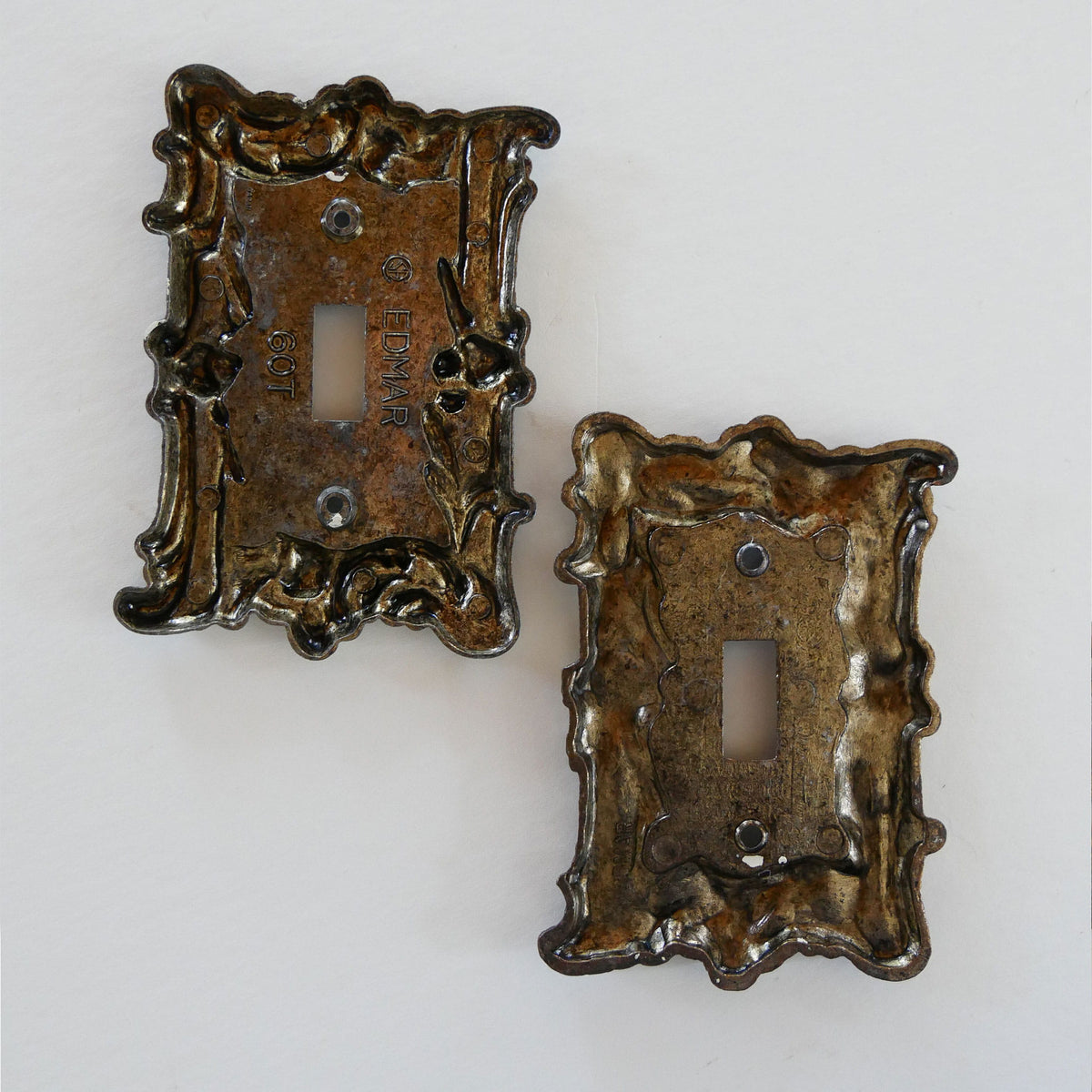 Vintage Ornate Floral Metal Single Light Switch Cover, Vintage Light Cover, Vintage Floral Light Cover, Vintage Metal Light Cover, Vintage Light Switch Cover