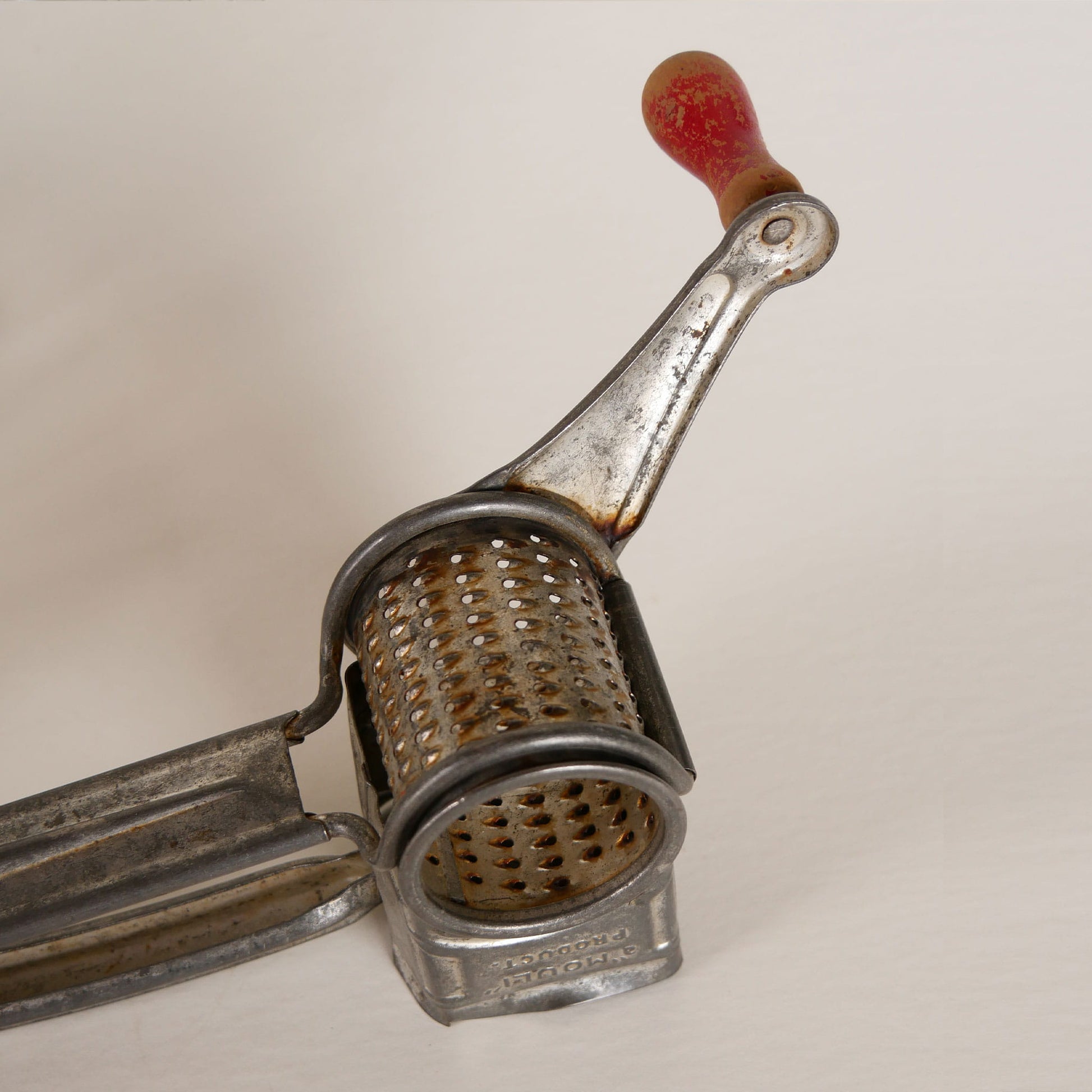 Vintage Mouli Grater Red Handle, Retro REd Kitchen Utensils, Vintage Retro Kitchen Utensils, Vintage Metal Grater, Vintage Grater, Vintage Red Kitchen Utensils, Retro Red Kitchen Decor, Farmhouse Kitchen Utensils