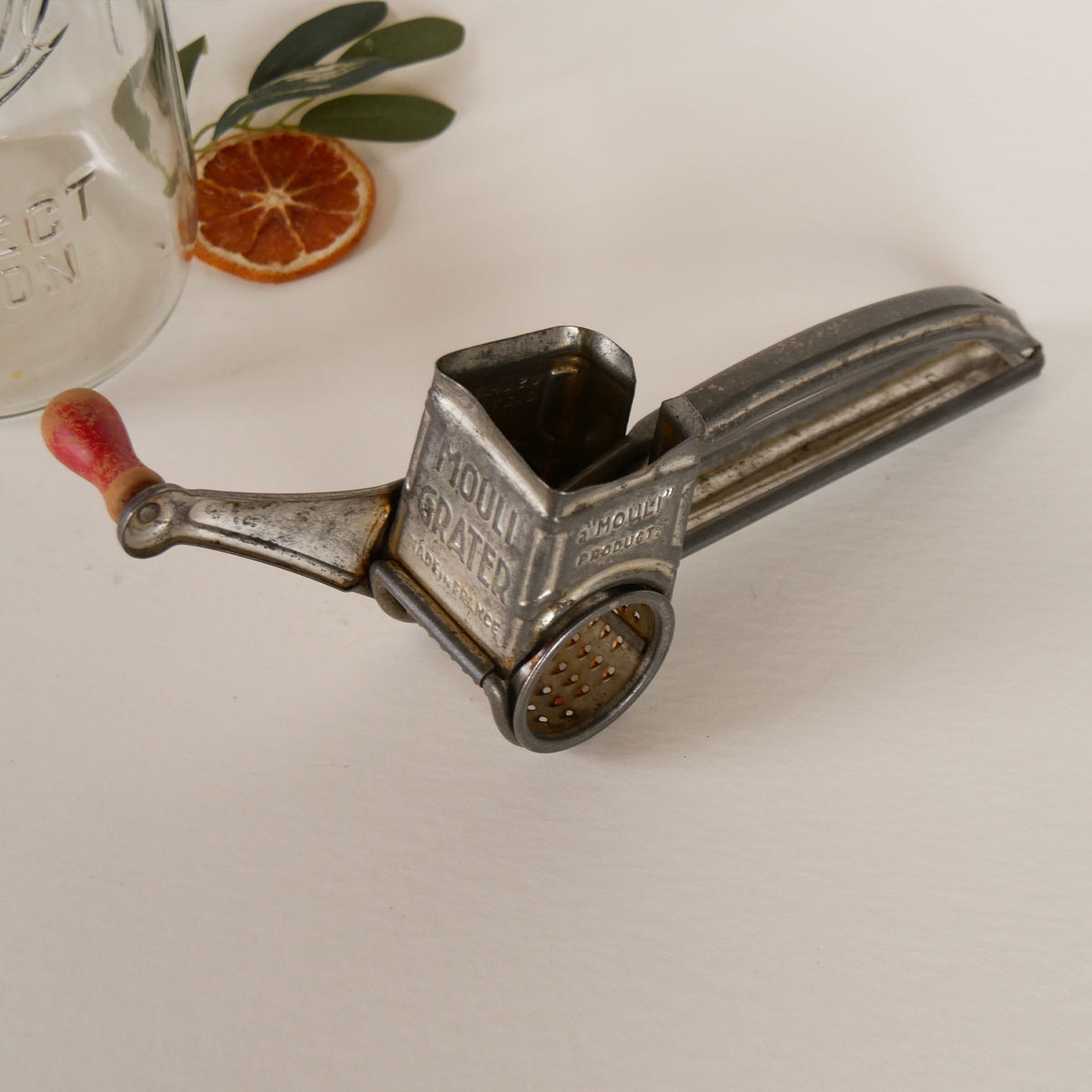 Vintage Mouli Grater Red Handle, Retro REd Kitchen Utensils, Vintage Retro Kitchen Utensils, Vintage Metal Grater, Vintage Grater, Vintage Red Kitchen Utensils, Retro Red Kitchen Decor, Farmhouse Kitchen Utensils