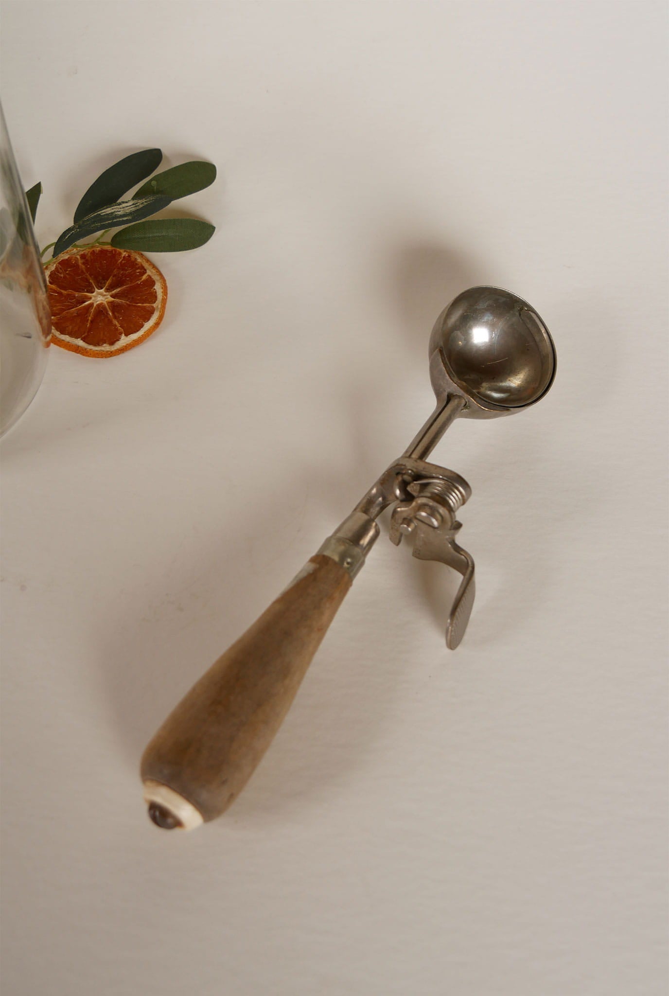 Antique Ice Cream Scoop, Vintage Ice Cream SCoop, Indesctructo #4 Ice Cream Scoop, 1920s Ice Cream SChool, MEtal and Wood Handle Ice Cream Scoop, Vintage Kitchen Tools, Vintage Kitchen Utensils, Antique Kitchen Tools, Antique Kitchen Utensils, Primitive Kitchen Tools