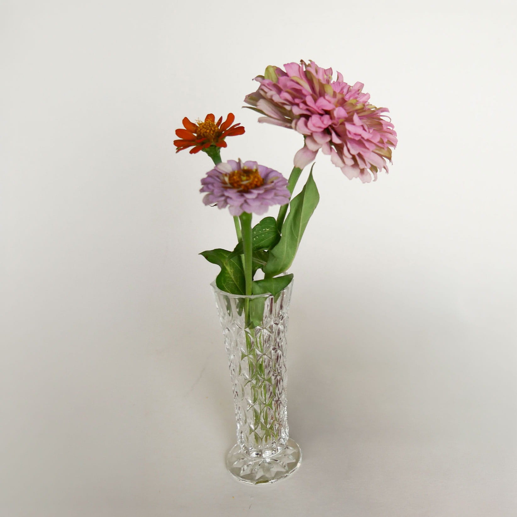 Vintage Pressed Glass Footed Bud Vase, Glass Pedestal Vase, Pedestal Clear Glass Vase, Vintage Glass Mini Vase, Vintage Mini Vase, Vintage Cottagecore Vase