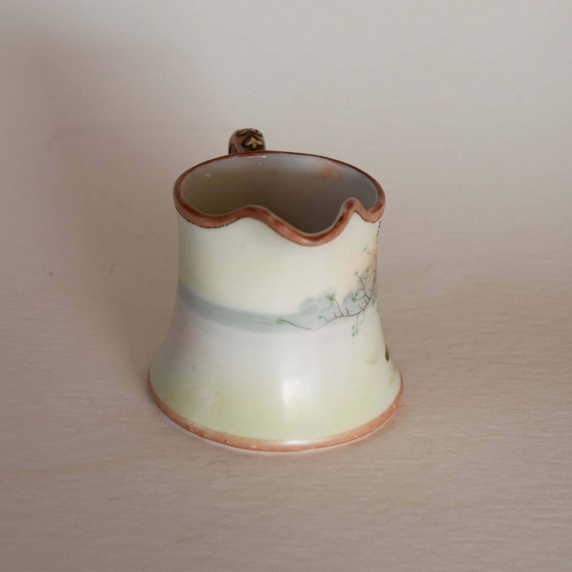 Vintage Nippon Porcelain Hand Painted Creamer, Vintage Oriental Creamer, Vintage Hand Painted Creamer, Vintage Japan Hand Painted Creamer, Vintage Porcelain Cream, Japan Hand Painted Creamer, Vintage Japan Porcelain