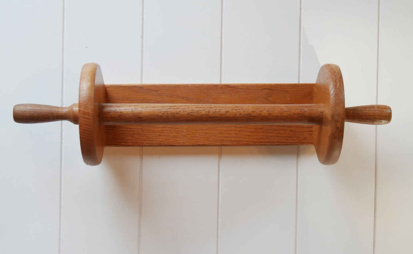 Vintage Oak Paper Towel Holder Vintage Wood Towel Rack Vintage Farmhouse Kitchen Decor