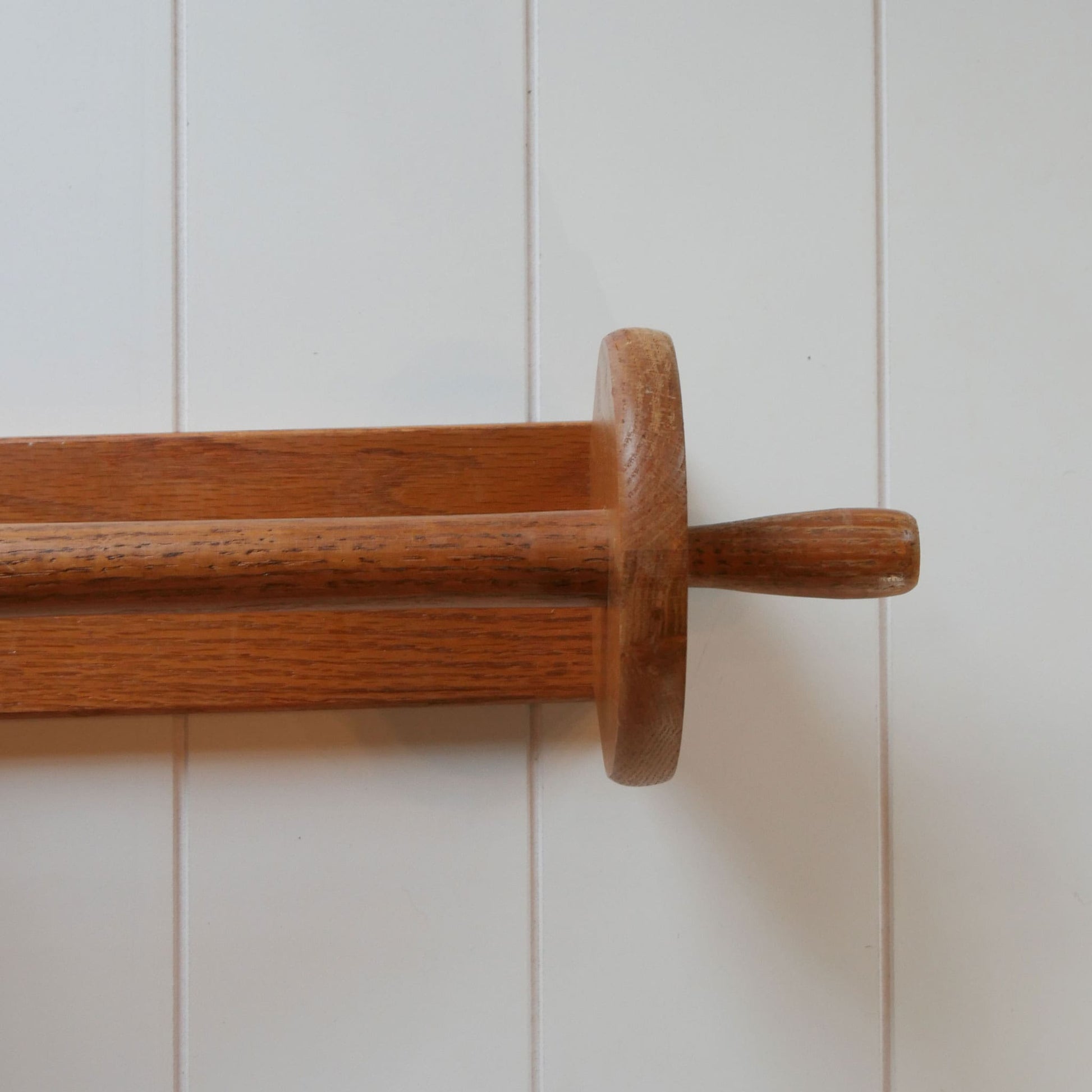 Vintage Oak Paper Towel Holder Vintage Wood Towel Rack Vintage Farmhouse Kitchen Decor
