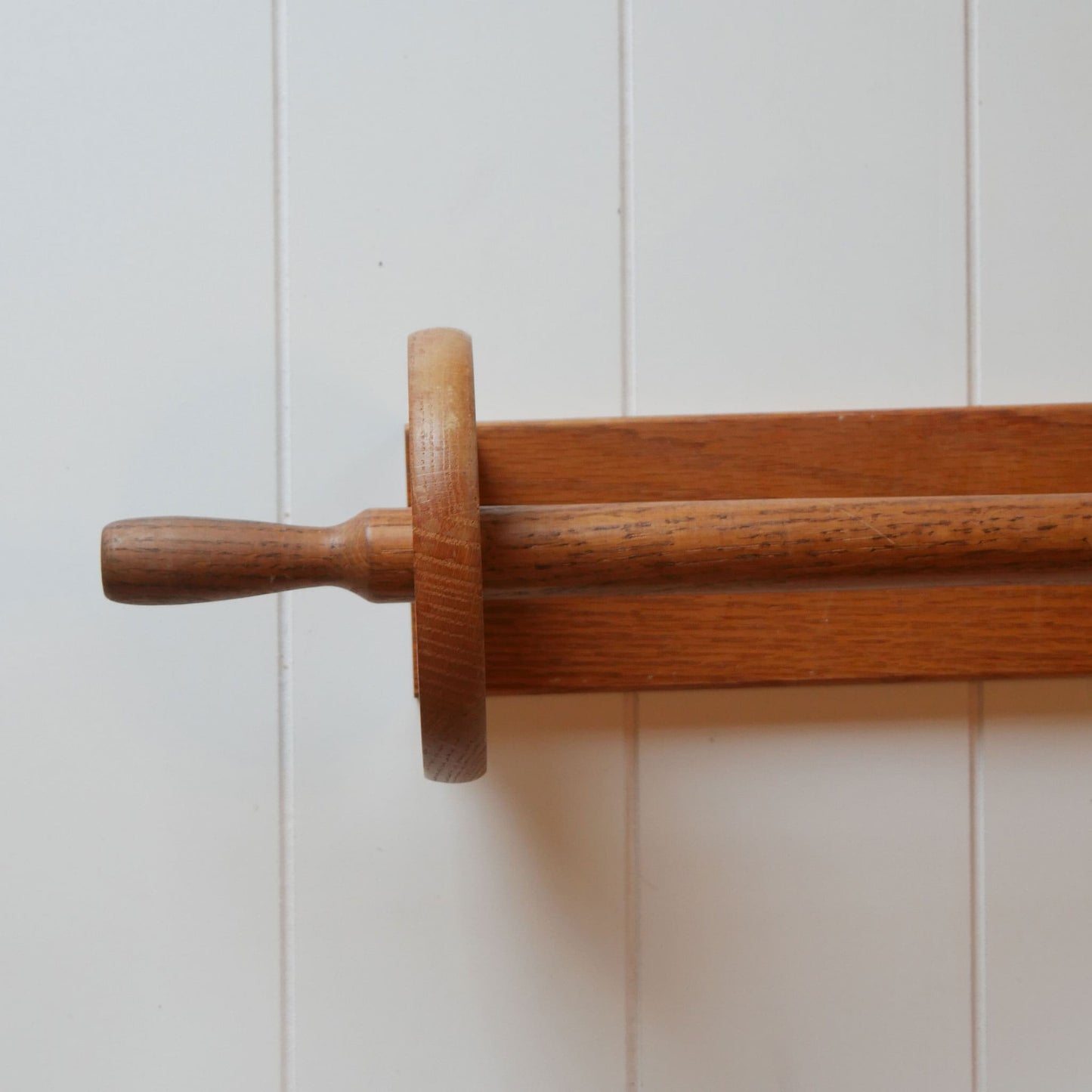 Vintage Oak Paper Towel Holder Vintage Wood Towel Rack Vintage Farmhouse Kitchen Decor