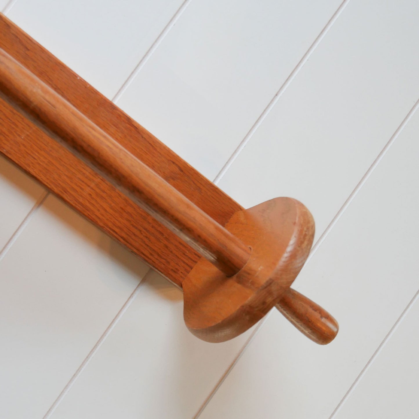 Vintage Oak Paper Towel Holder Vintage Wood Towel Rack Vintage Farmhouse Kitchen Decor
