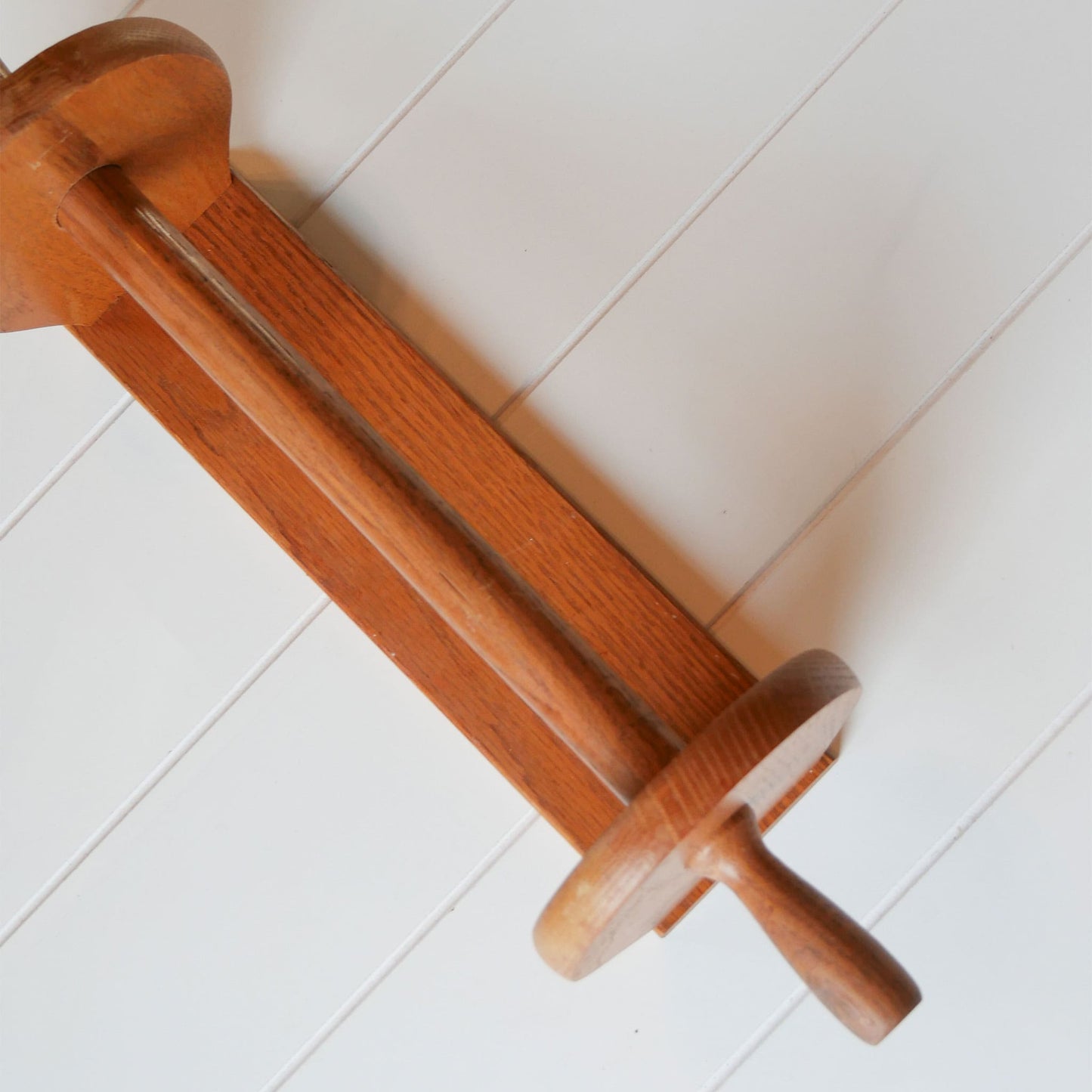 Vintage Oak Paper Towel Holder Vintage Wood Towel Rack Vintage Farmhouse Kitchen Decor