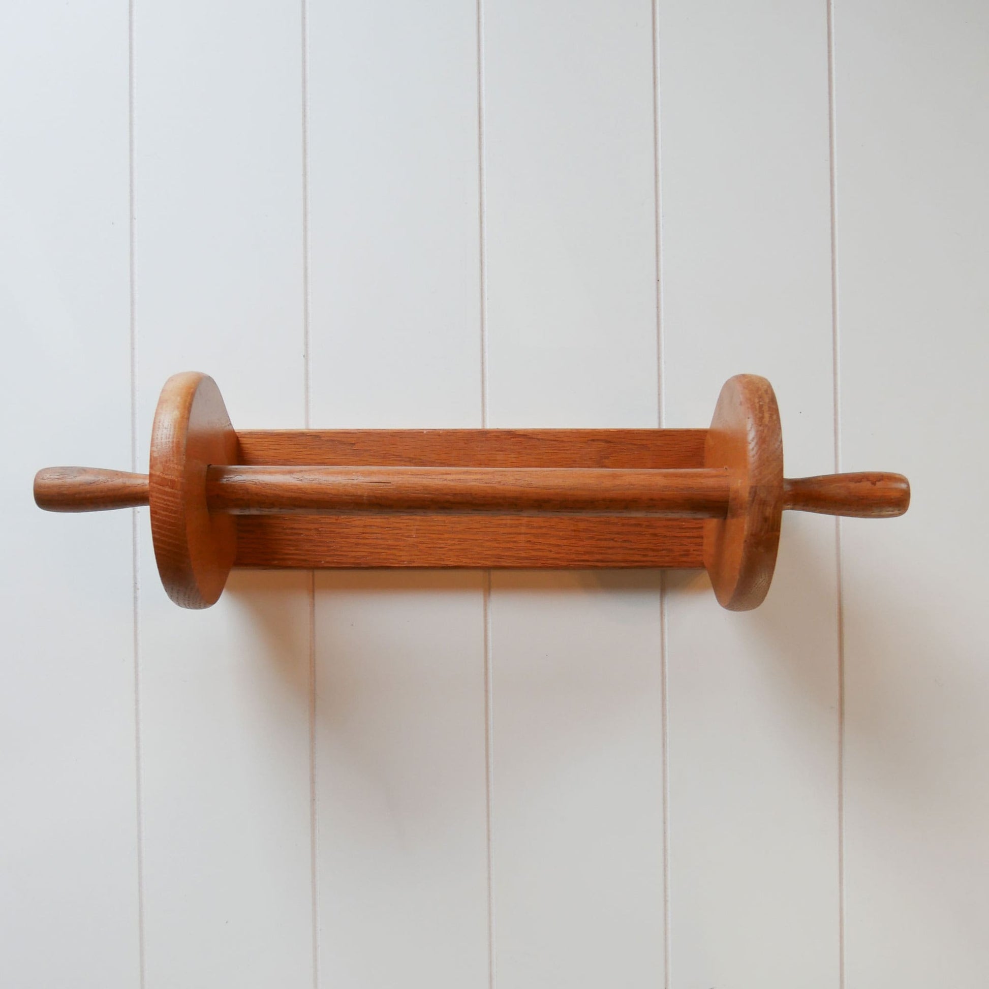 Vintage Oak Paper Towel Holder Vintage Wood Towel Rack Vintage Farmhouse Kitchen Decor