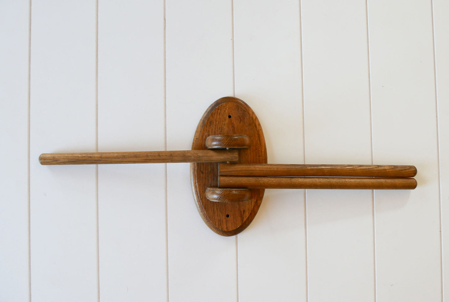 Vintage Tea Towel Rack, Vintage Wall Mounted Dowel Tea Rack, Vintage Country Tea Towel Rack, Vintage Kitchen Decor