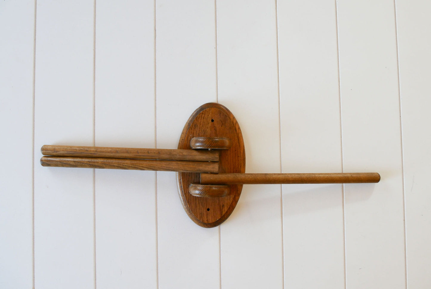 Vintage Tea Towel Rack, Vintage Wall Mounted Dowel Tea Rack, Vintage Country Tea Towel Rack, Vintage Kitchen Decor