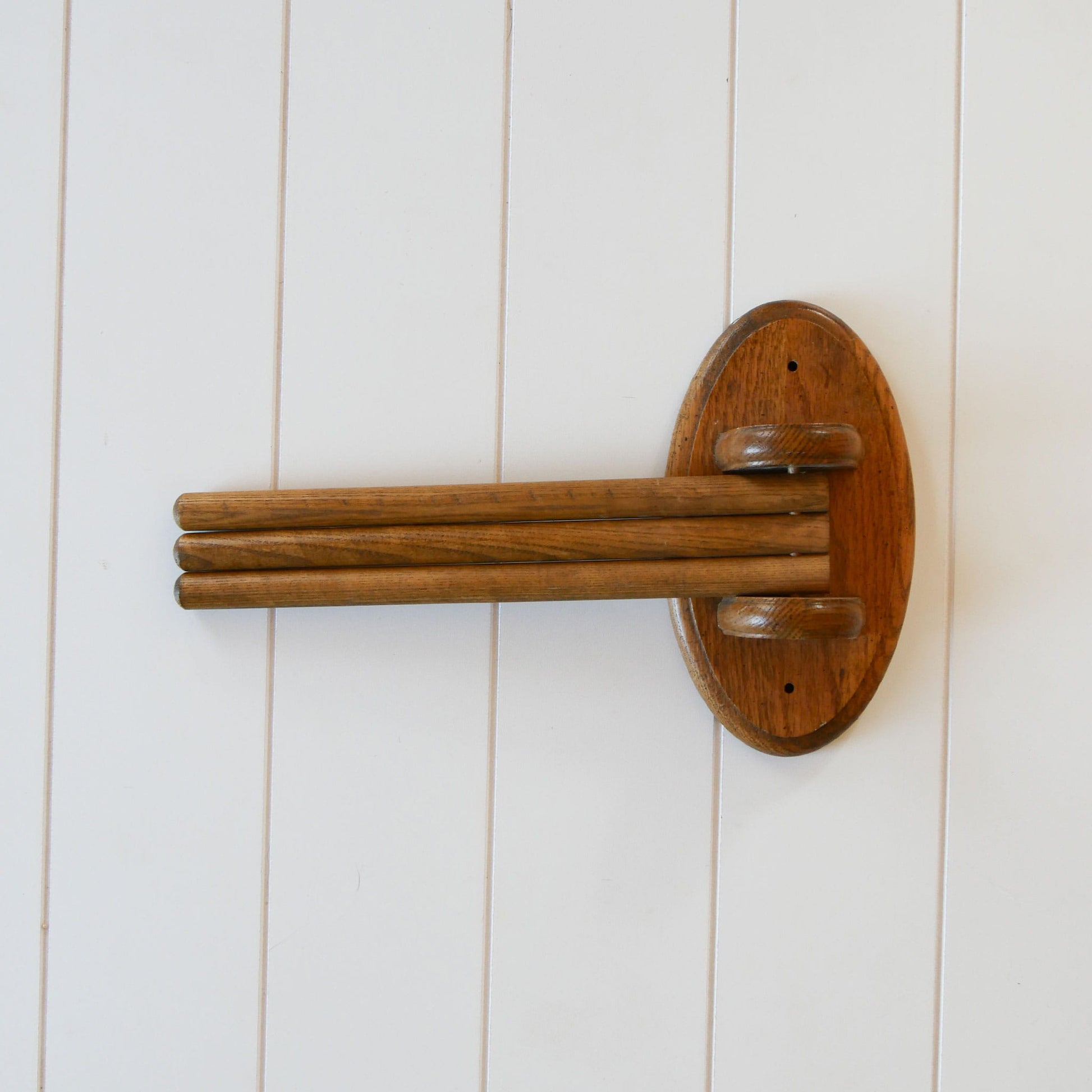 Vintage Tea Towel Rack, Vintage Wall Mounted Dowel Tea Rack, Vintage Country Tea Towel Rack, Vintage Kitchen Decor