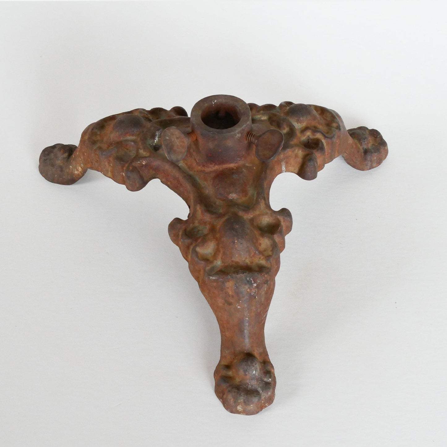 Antique Ornate Cast Iron Flag Stand Base, Antique Tree Stand, Vintage Cast Iron Stand, Vintage Cast Iron Stand, Vintage Home Decor