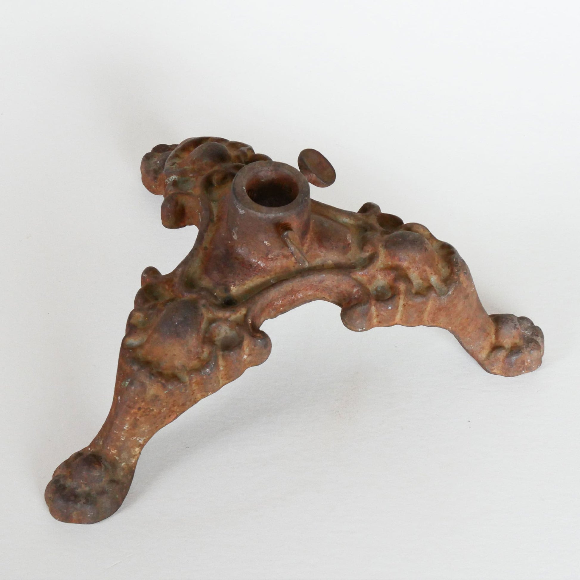 Antique Ornate Cast Iron Flag Stand Base, Antique Tree Stand, Vintage Cast Iron Stand, Vintage Cast Iron Stand, Vintage Home Decor