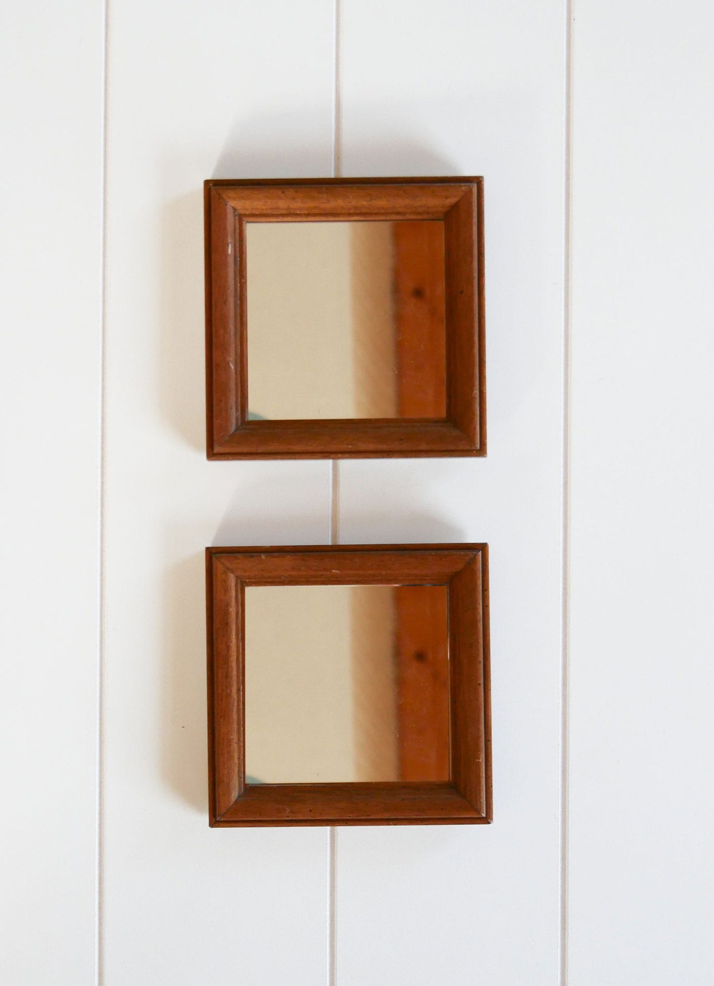 Vintage Wall Mirror, Vintage Wood Frame Gallery mirrors, Vintage Gallery Wall, Vintage Wall Decor, Vintage Wood Framed Mirror