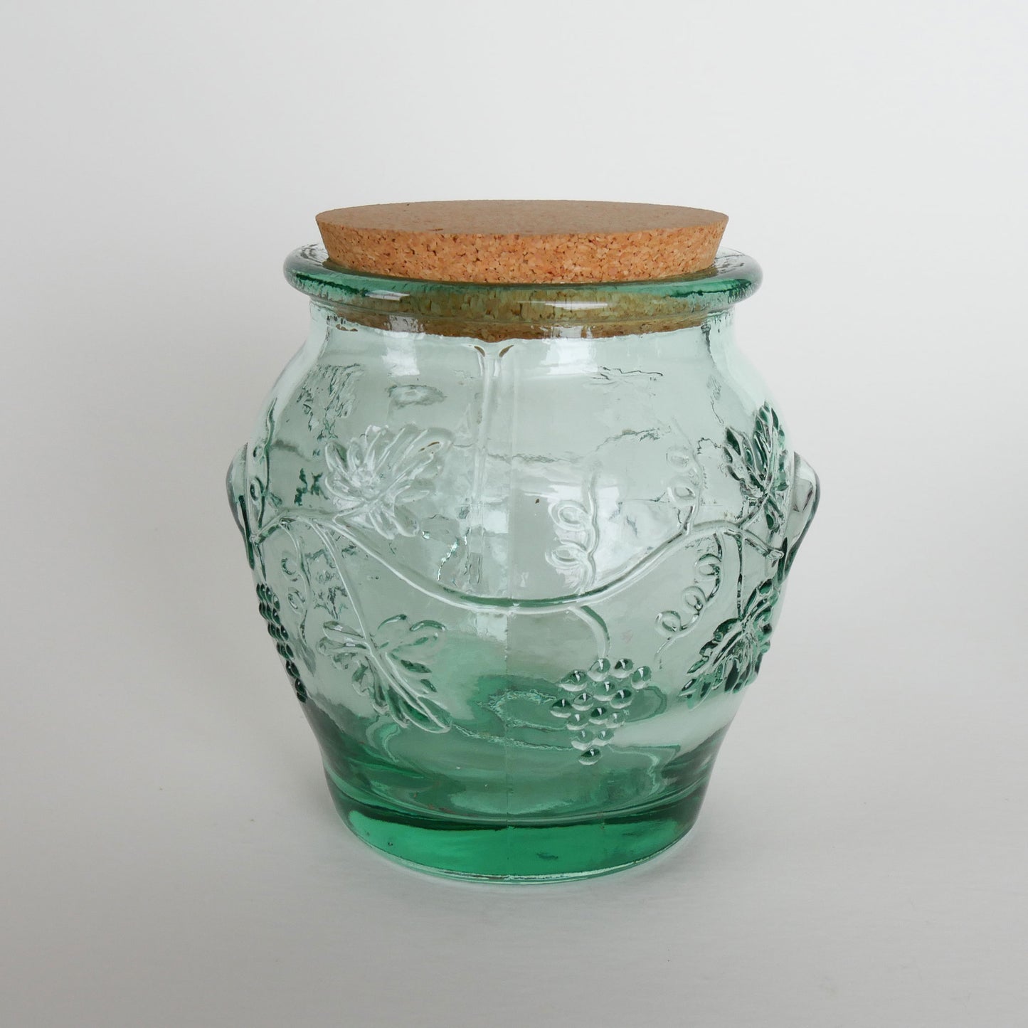 Vintage Pfaltzgraff Green Glass Canister Set, Pfaltzgraff Canisters, Viatage Pfaltzgraff Glass Canister Set, Vintage Kitchen Canisters