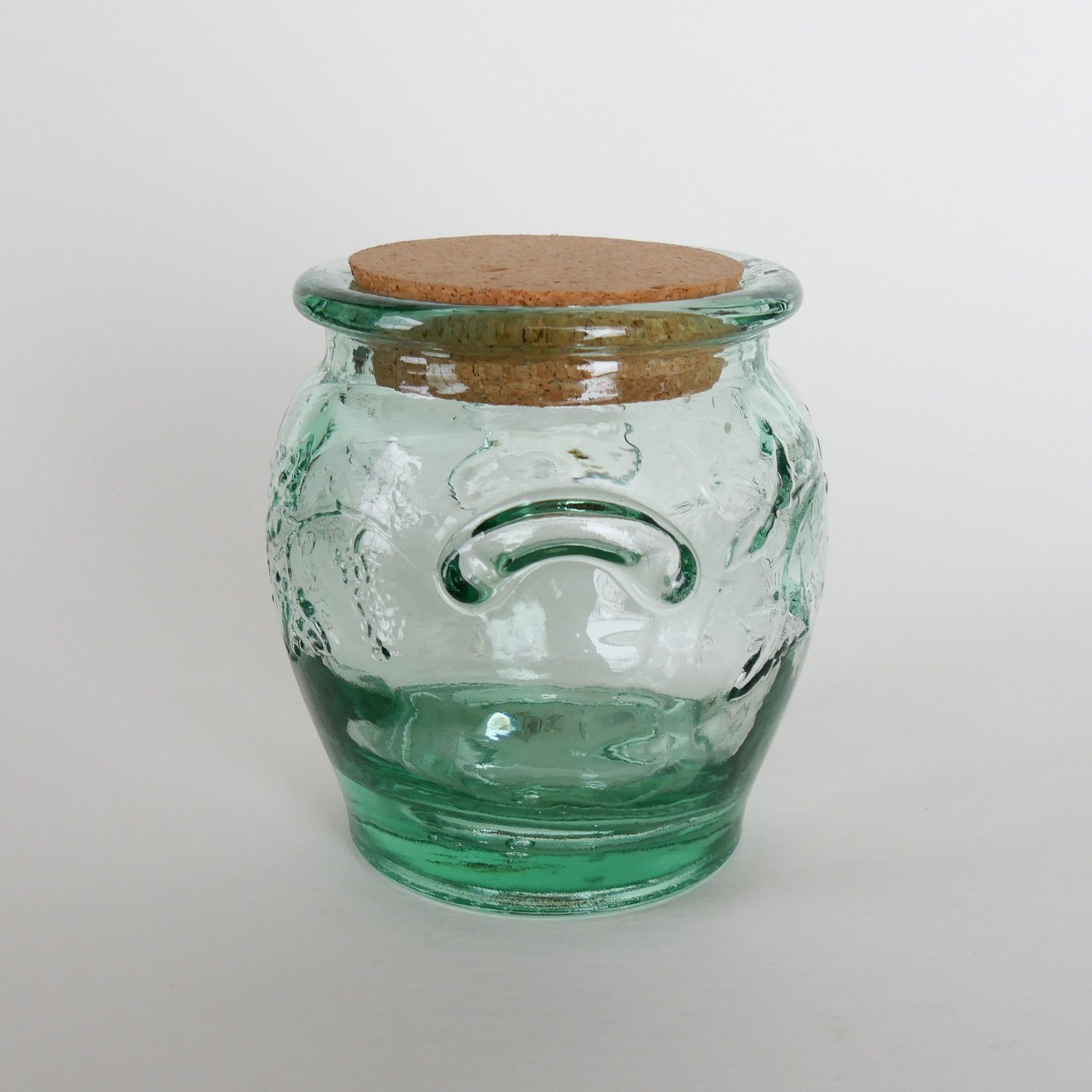 Vintage Pfaltzgraff Green Glass Canister Set, Pfaltzgraff Canisters, Viatage Pfaltzgraff Glass Canister Set, Vintage Kitchen Canisters