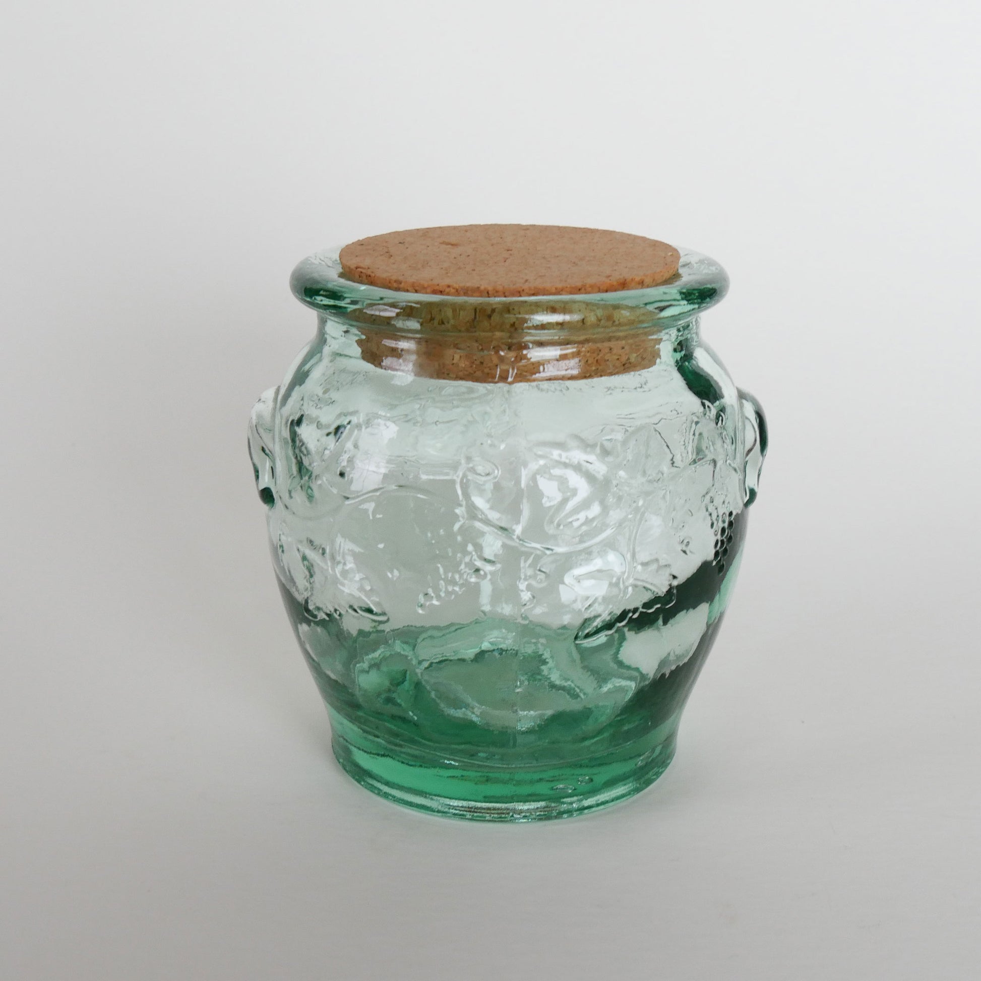 Vintage Pfaltzgraff Green Glass Canister Set, Pfaltzgraff Canisters, Viatage Pfaltzgraff Glass Canister Set, Vintage Kitchen Canisters