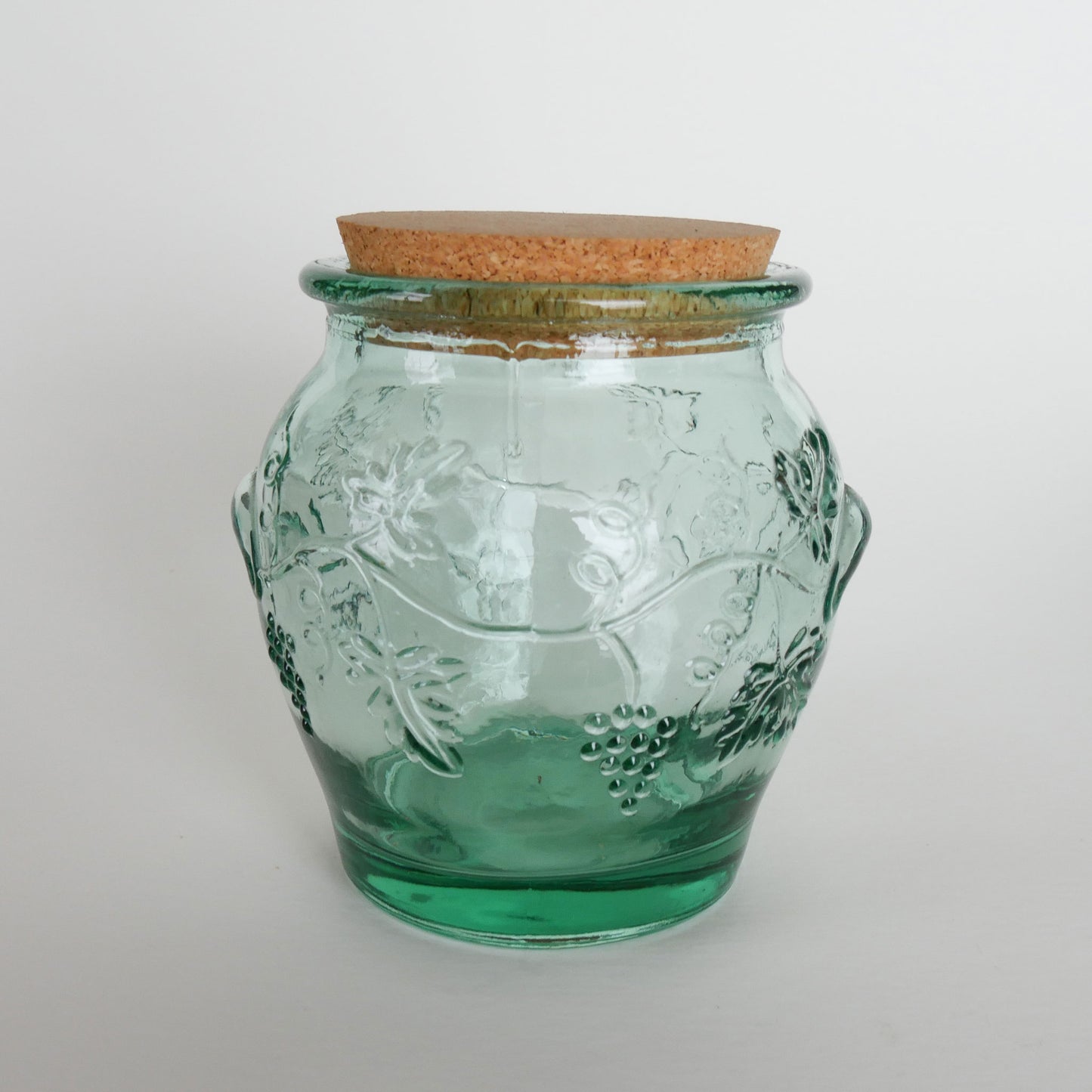 Vintage Pfaltzgraff Green Glass Canister Set, Pfaltzgraff Canisters, Viatage Pfaltzgraff Glass Canister Set, Vintage Kitchen Canisters