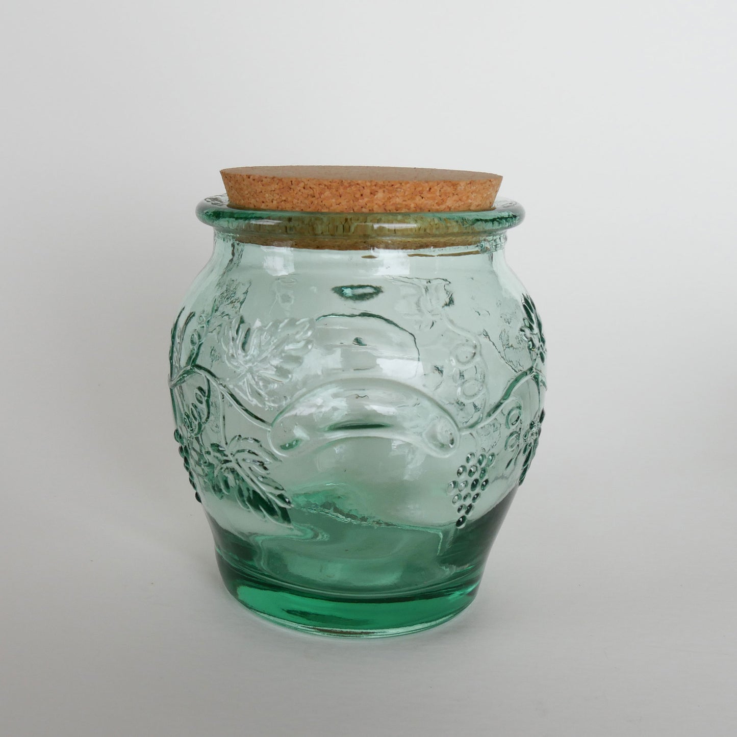 Vintage Pfaltzgraff Green Glass Canister Set, Pfaltzgraff Canisters, Viatage Pfaltzgraff Glass Canister Set, Vintage Kitchen Canisters