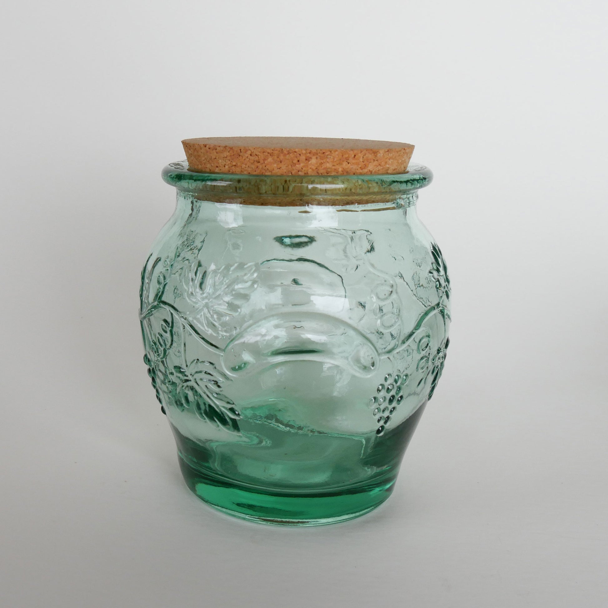 Vintage Pfaltzgraff Green Glass Canister Set, Pfaltzgraff Canisters, Viatage Pfaltzgraff Glass Canister Set, Vintage Kitchen Canisters