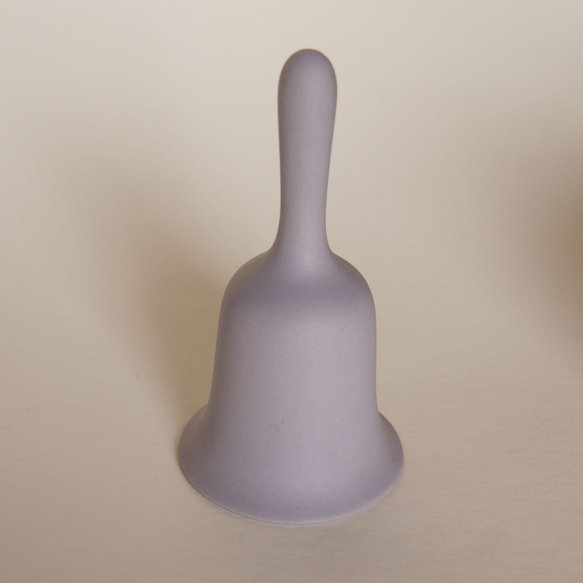 Vintage Lavender Jasperware Bell, Purple Porcelian Bell, Vintage Glass Purple Bell, Vintage Bells, Vintage Floral Bells