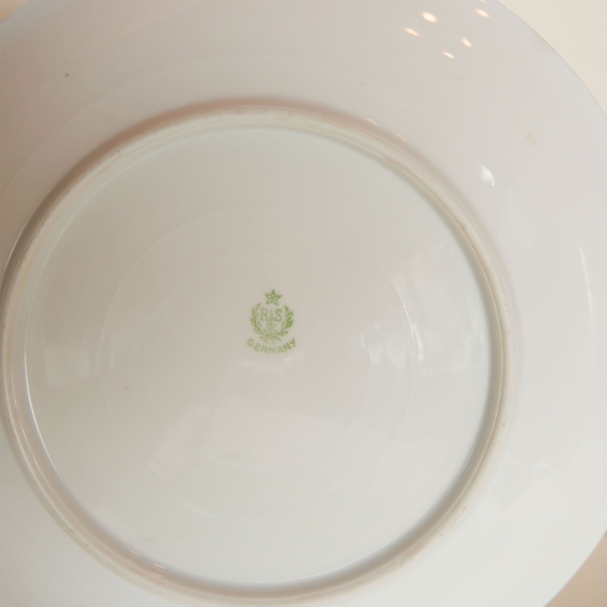 Vintage Hand Painted White Floral RS Germany 8in Plate Vintage Plate Wall Vintage Floral Plate Gallery Wall