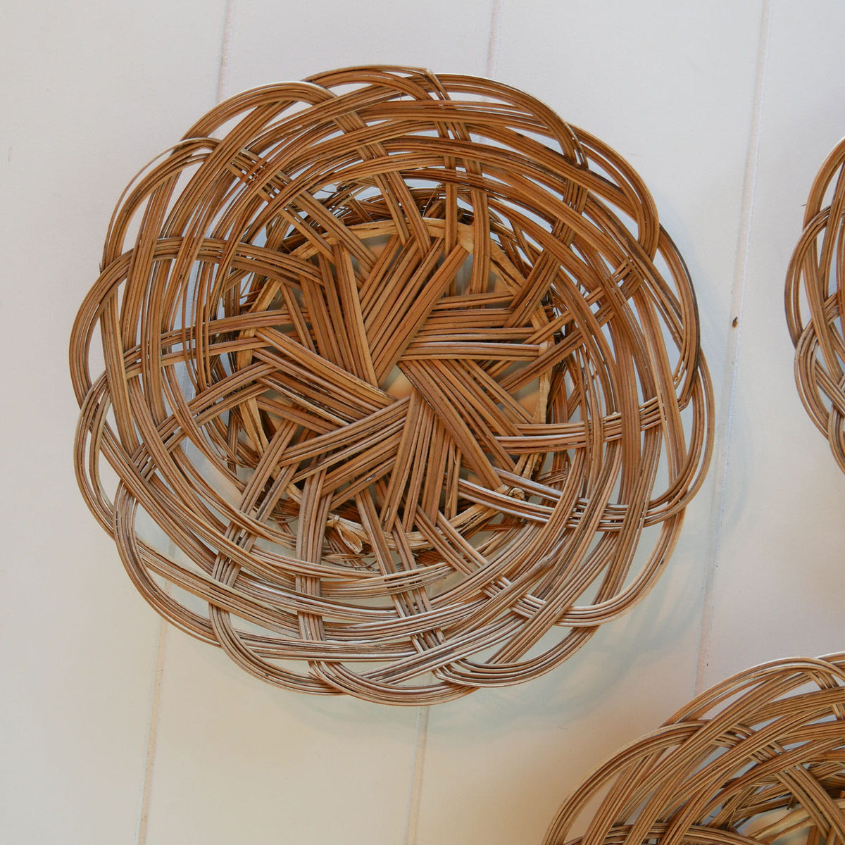Set of Rattan Wicker Baskets, Vintage Basket Wall Collection, Vintage Basket Wall Decor, Cottagecore Basket Wall, Cottage Basket Wall, Farmhouse Basket Wall, Boho Basket Wall